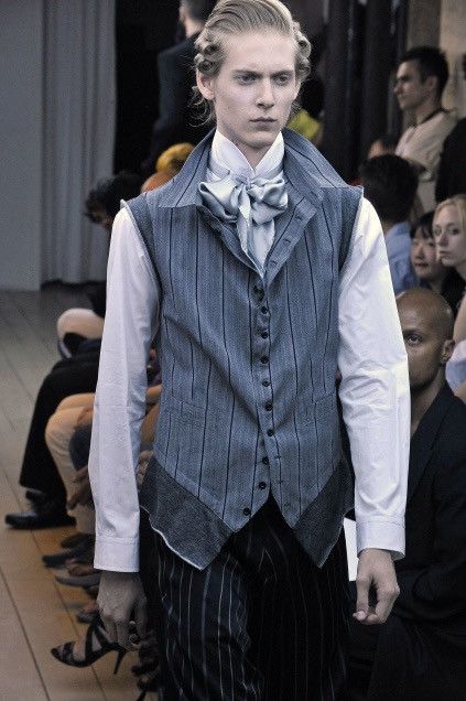 Yohji Yamamoto Yohji Yamamoto Pour Homme Cotton Striped Vest SS11 Size US M / EU 48-50 / 2 - 1 Thumbnail