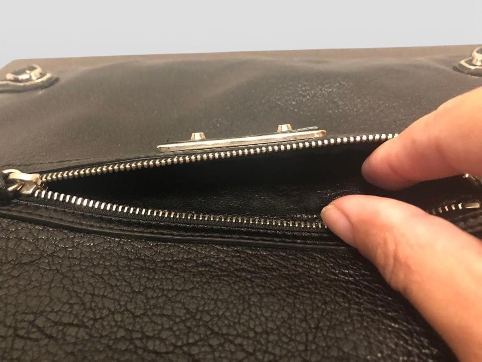 Balenciaga Balenciaga - Black Leather Clutch Bag Size ONE SIZE - 3 Thumbnail
