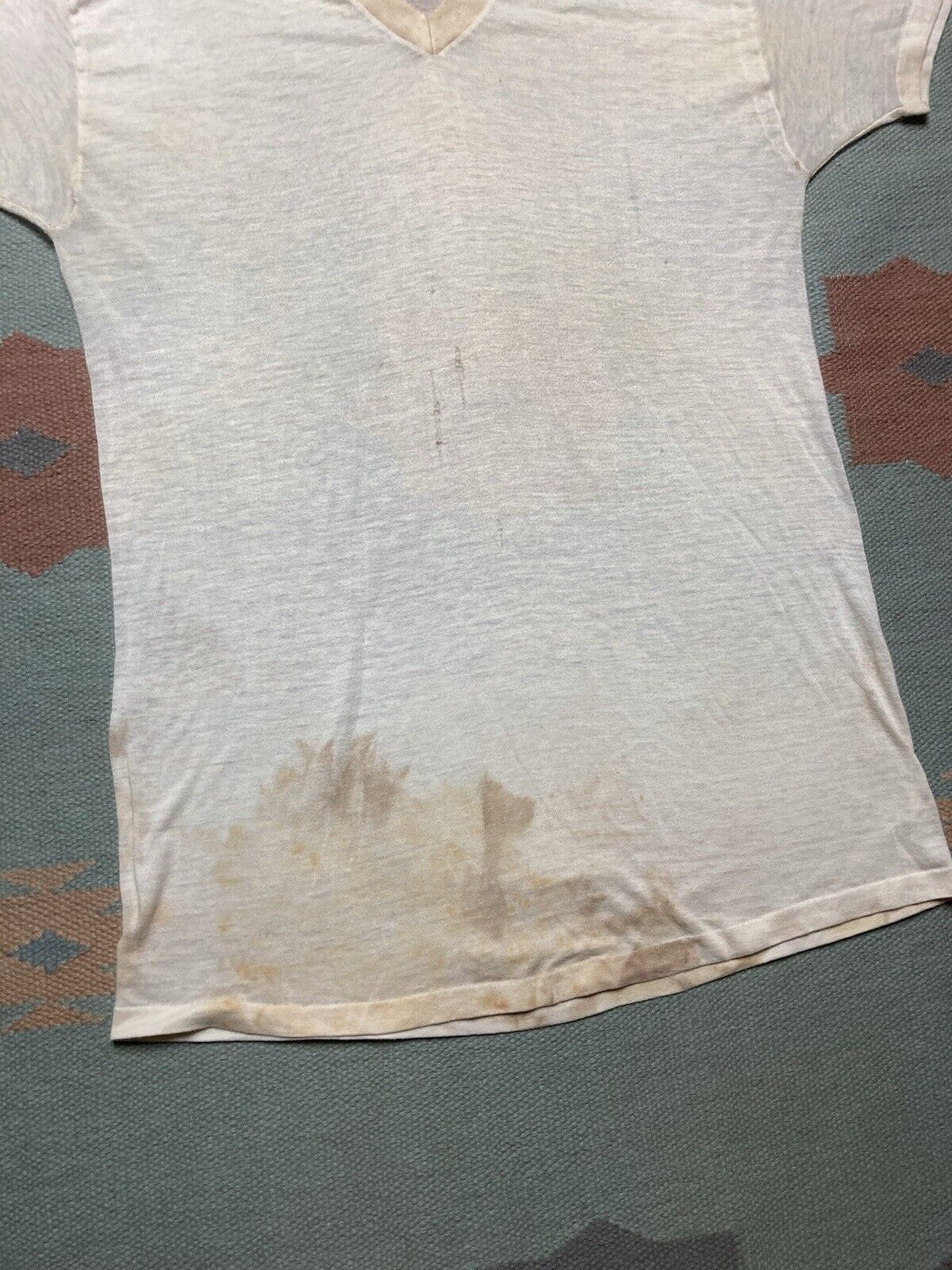 Towncraft × Vintage 60s blank white t shirt v neck Penney’s Towncraft grunge XL Size US XL / EU 56 / 4 - 2 Thumbnail