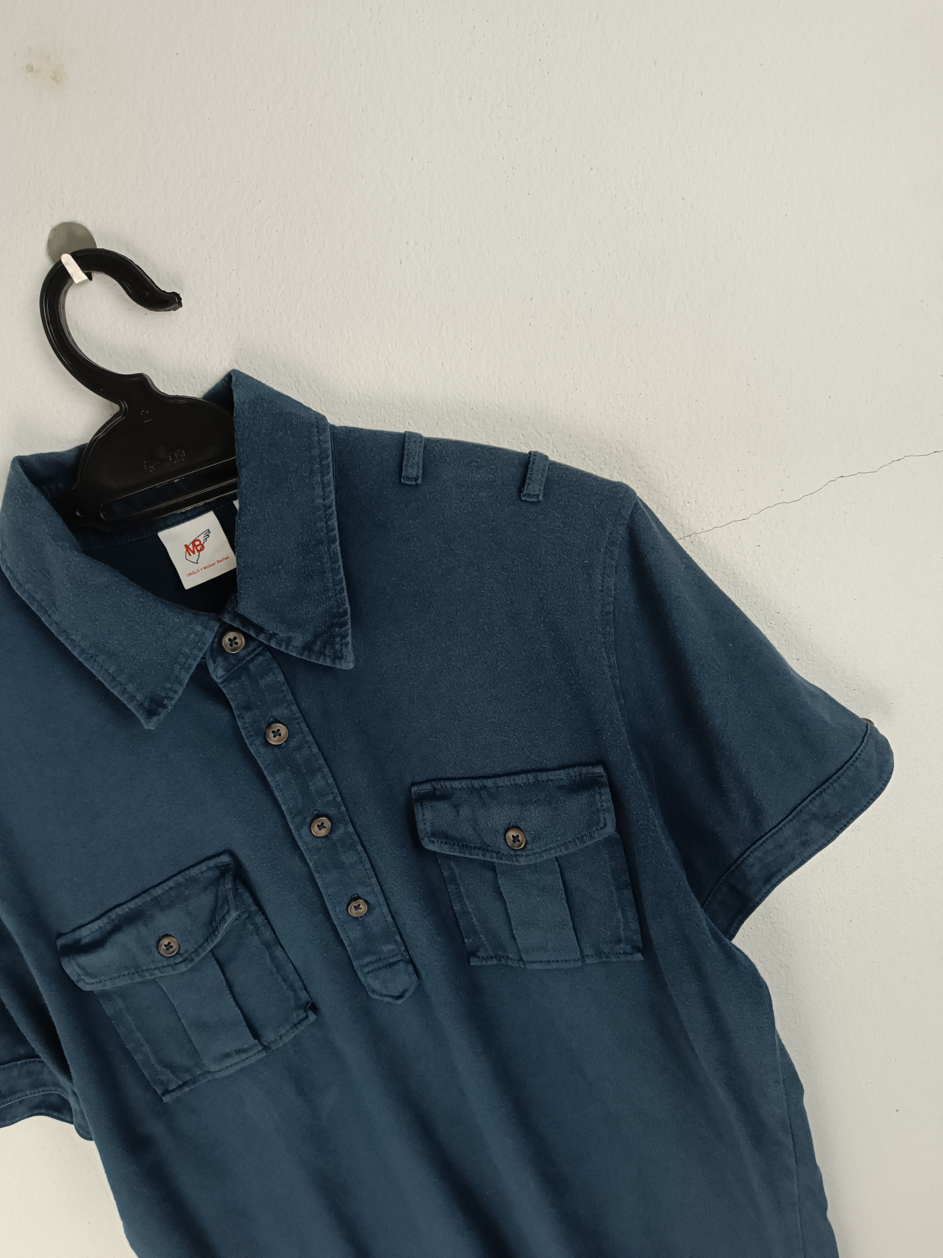 Michael Bastian VINTAGE MICHAEL BASTIAN X UNIQLO MENS FADED COLLAR TEE Size US M / EU 48-50 / 2 - 9 Thumbnail