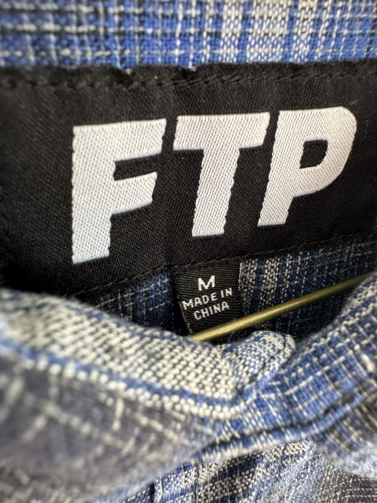 Fuck The Population FTP Plaid Button-Up Shirt Size US M / EU 48-50 / 2 - 3 Thumbnail