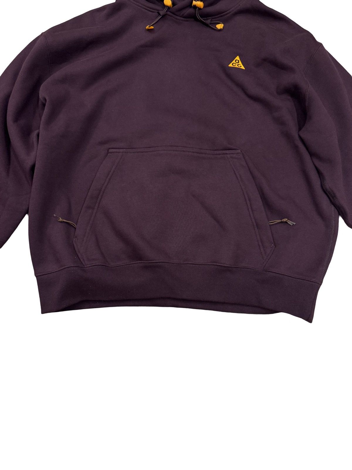 Nike 🔥Nike ACG Pullover Fleece Hoodie Deep Burgundy & Clay Orange Size US M / EU 48-50 / 2 - 3 Thumbnail