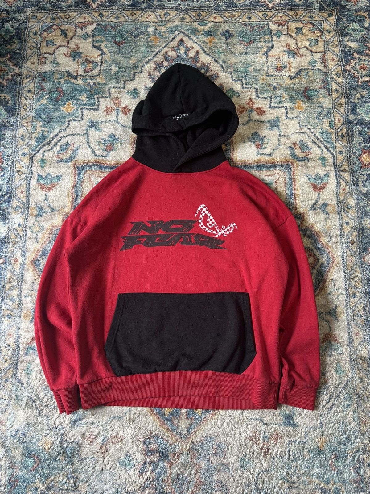 No Fear Vintage No Fear Logo Pullover Hoodie Small Size US L / EU 52-54 / 3 - 1 Thumbnail
