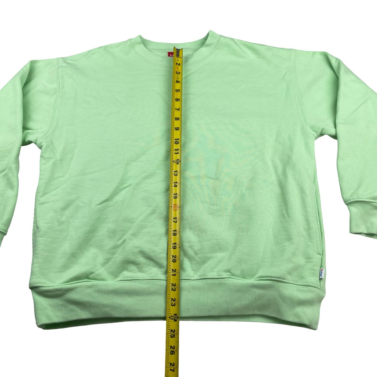 TNA Tna Men's Extra Fleece Crewneck Pullover Sweatshirt Green • Size US L / EU 52-54 / 3 - 7 Thumbnail