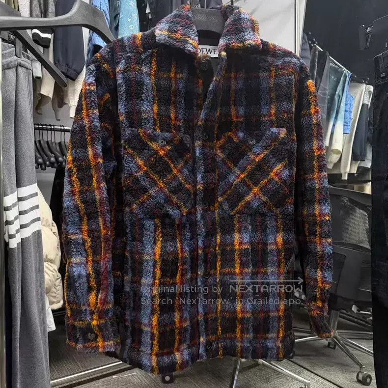 Loewe Loewe Pocket Plaid Fleece Jacket Size M / US 6-8 / IT 42-44 - 1 Thumbnail