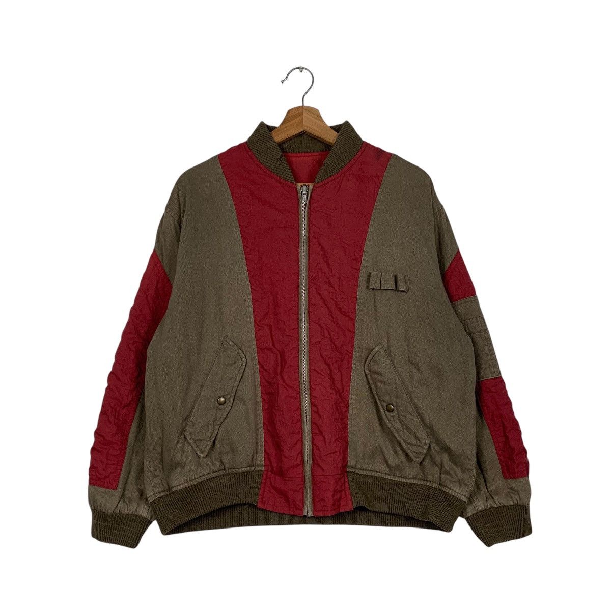 Japanese Brand Japanese Brand Panhard Sports Dwi Color Bomber Jacket Size US M / EU 48-50 / 2 - 1 Thumbnail