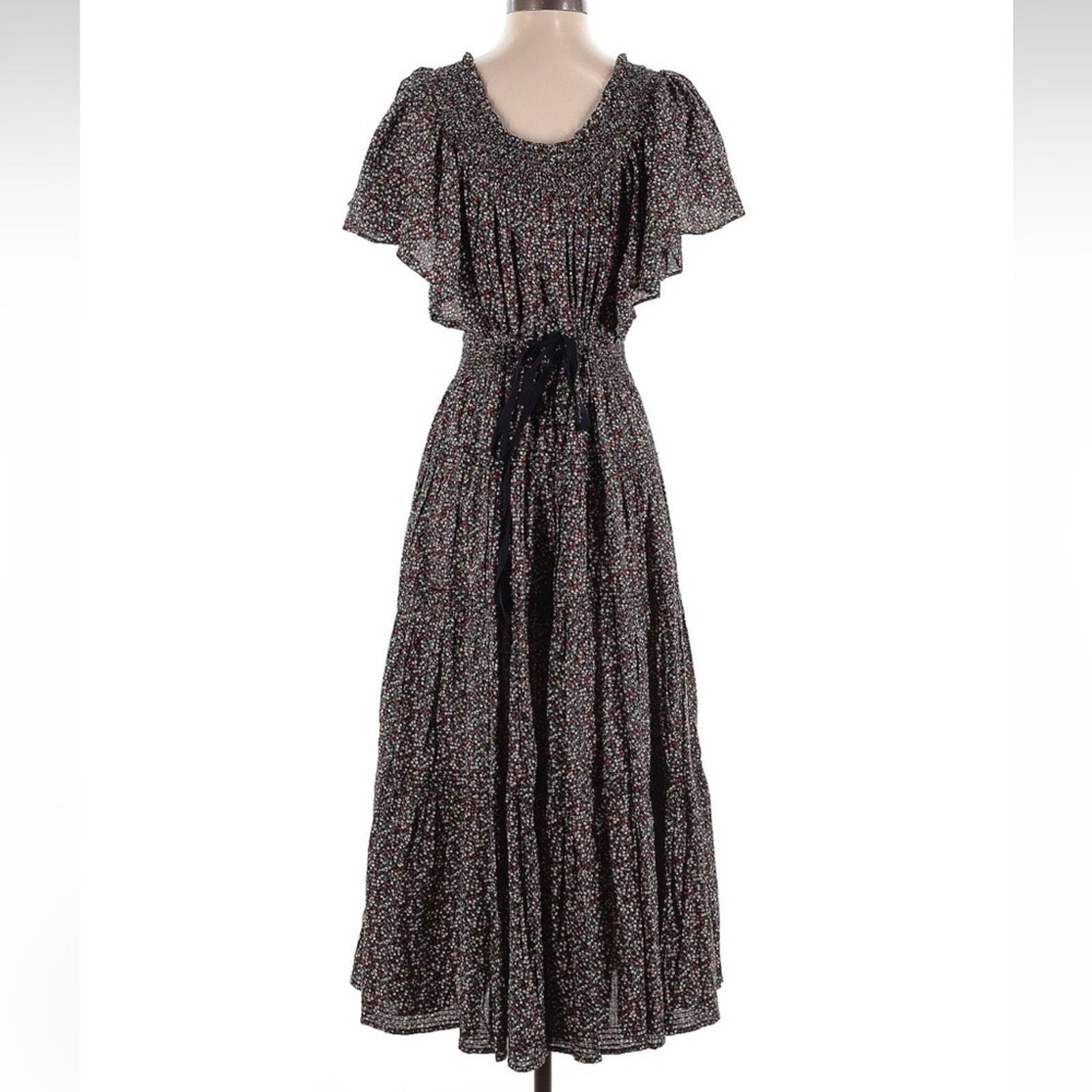 THE GREAT The Great The Creek Dress - Size 0 - Dark Navy Wildflower Size XS / US 0-2 / IT 36-38 - 7 Thumbnail