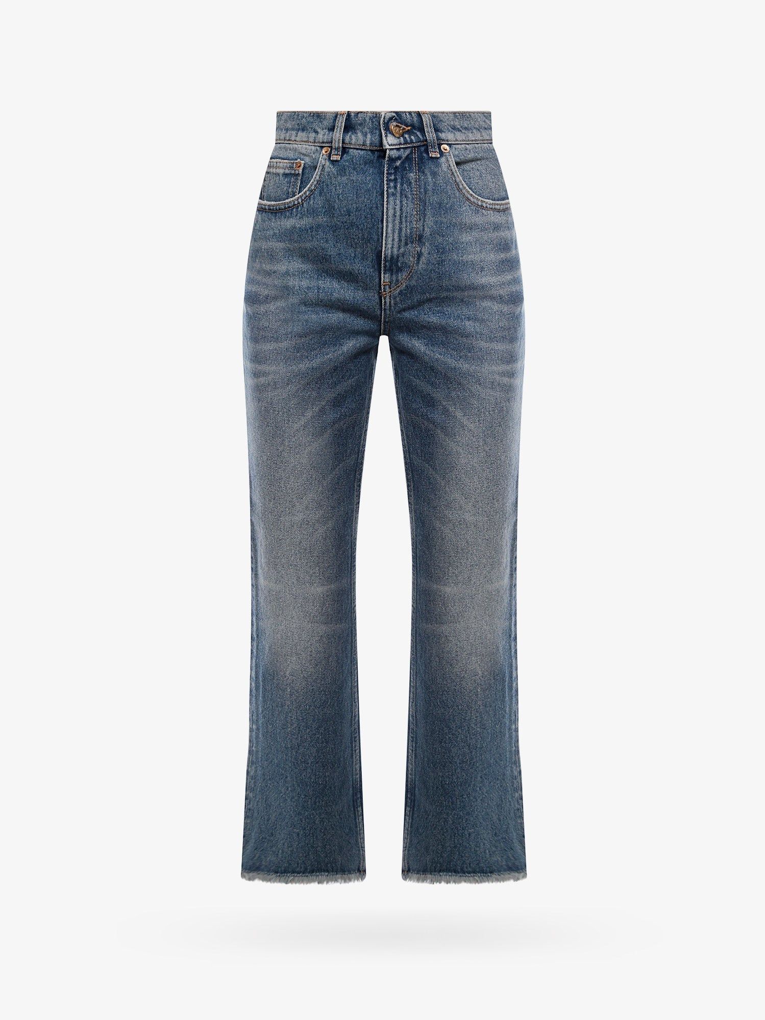Golden Goose Derin New Cropped Flare Jeans With Back Logoed Patch Size 27" / US 4 / IT 40 - 1 Thumbnail