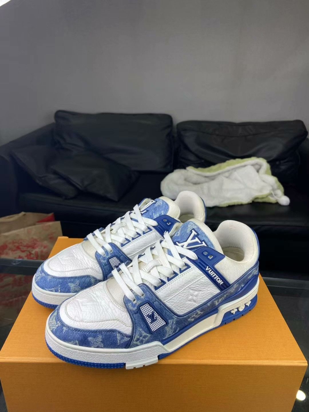 Louis Vuitton Louis Vuitton Training Denim Blue Lowtop Sneakers 8.5 Men Size US 8.5 / EU 41-42 - 1 Thumbnail