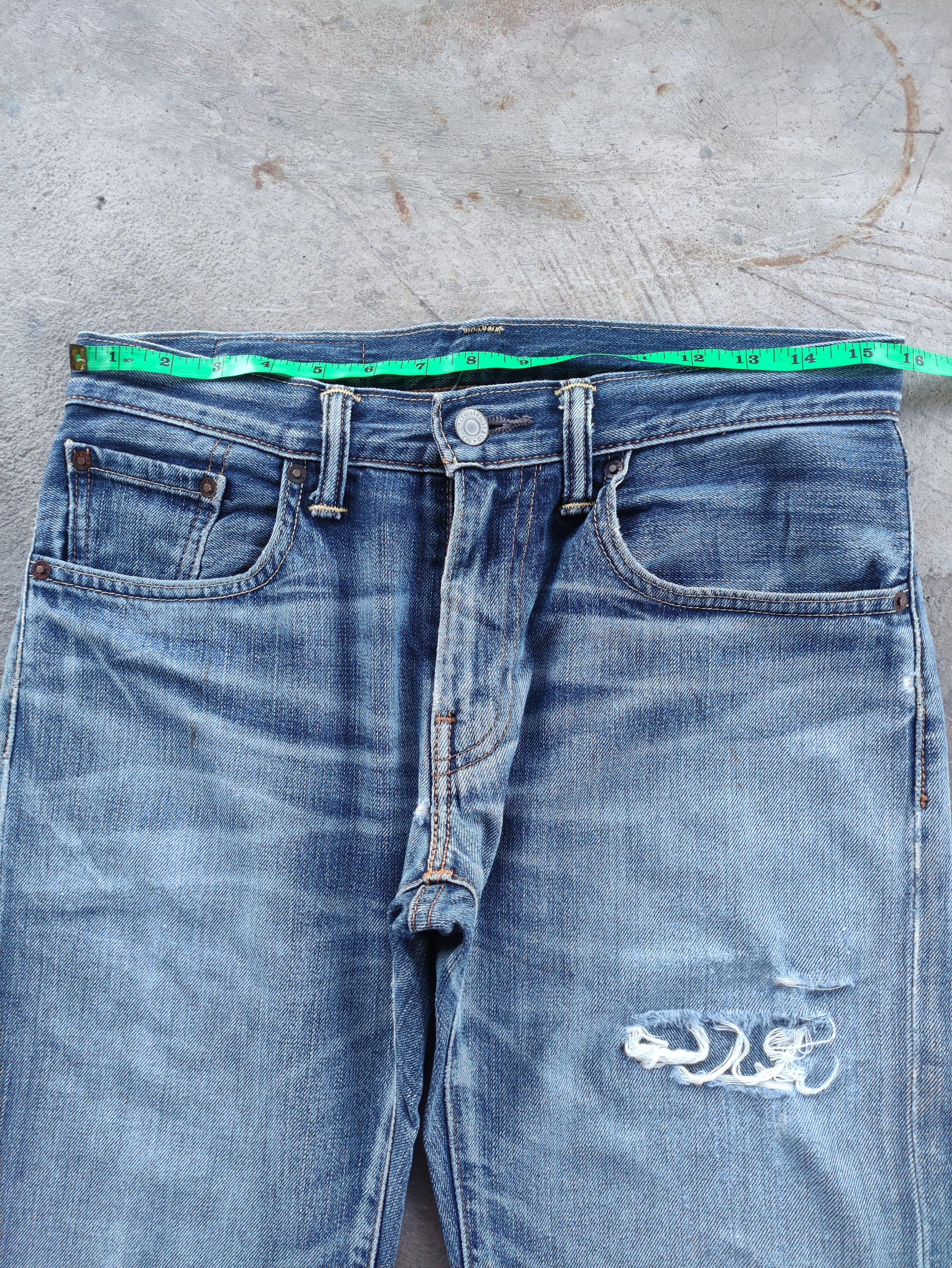 Levi's Vintage Levis Jean Distressed Faded Denim Size US 32 / EU 48 - 6 Thumbnail