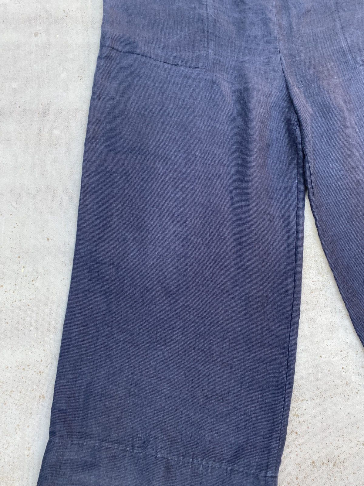 Designer Christa De Carouge Wide Linen Pants Size US 37 - 2 Thumbnail