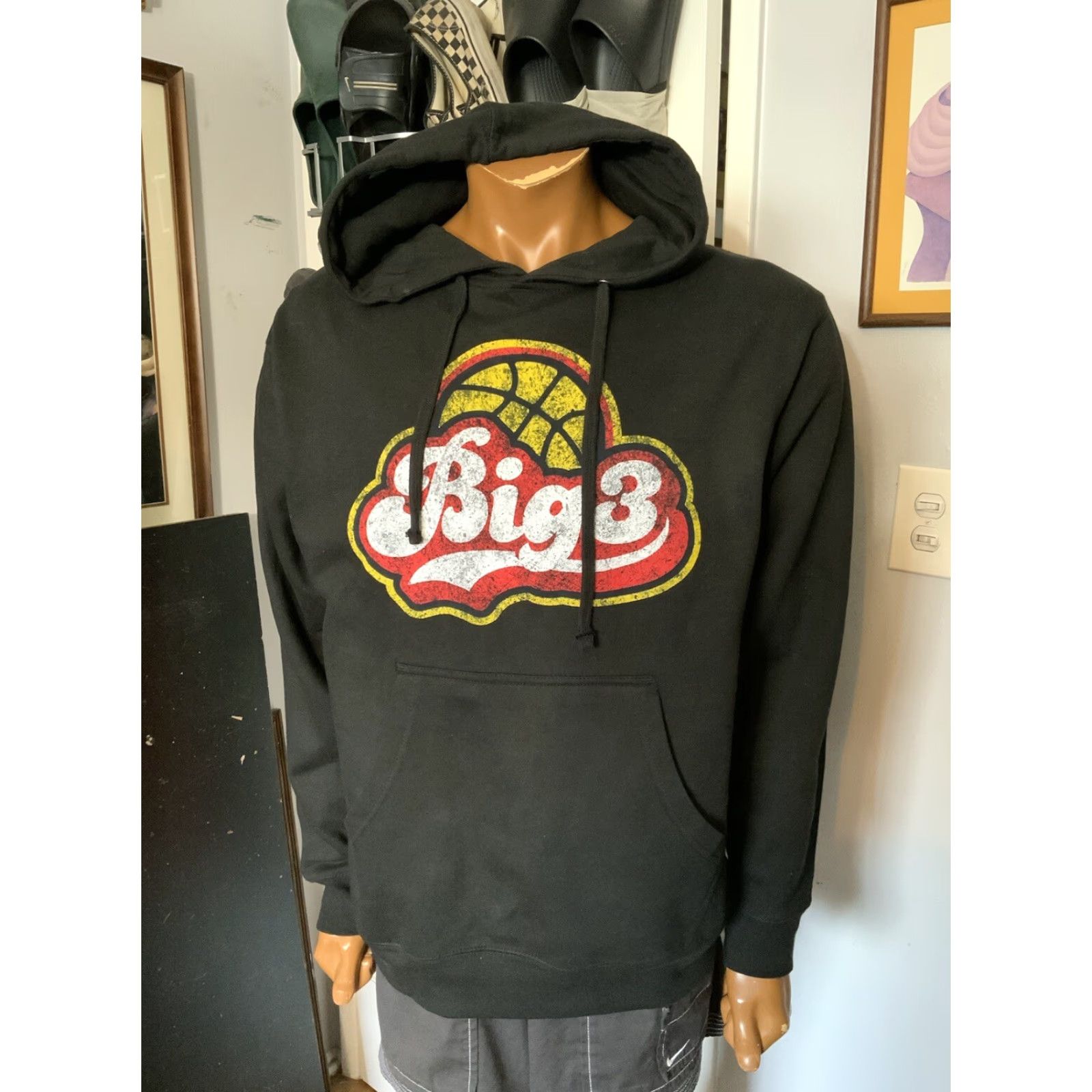Vintage Big 3 Basketball Ice Cube 3 On 3 Independent Pullover Hoodie Mens M Black Sweatshirt Logo Sports Basketball Size US M / EU 48-50 / 2 - 7 Thumbnail