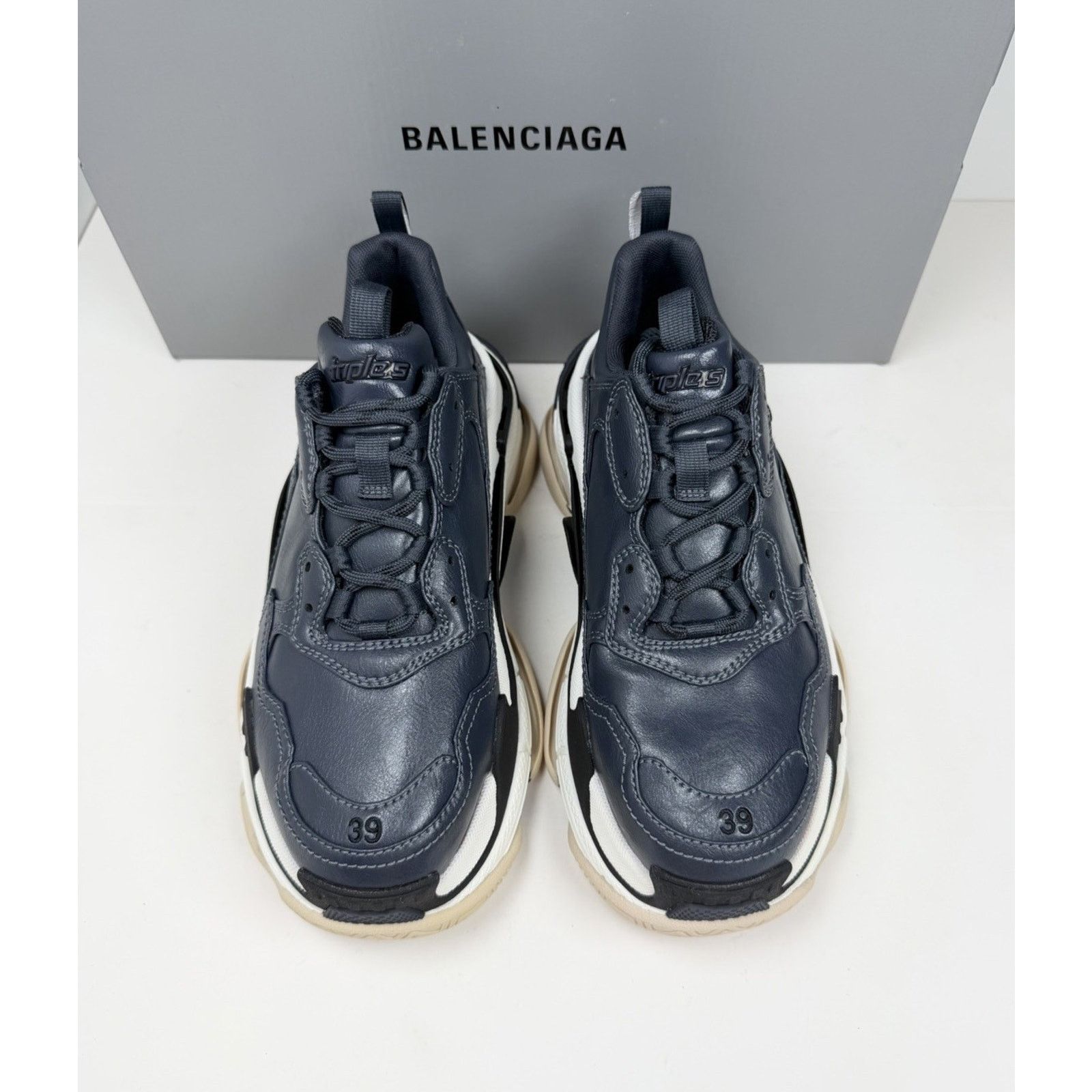 Balenciaga Size 39EU/6US - Balenciaga Triple S Stone Blue NEW Size US 6 / EU 39 - 4 Thumbnail