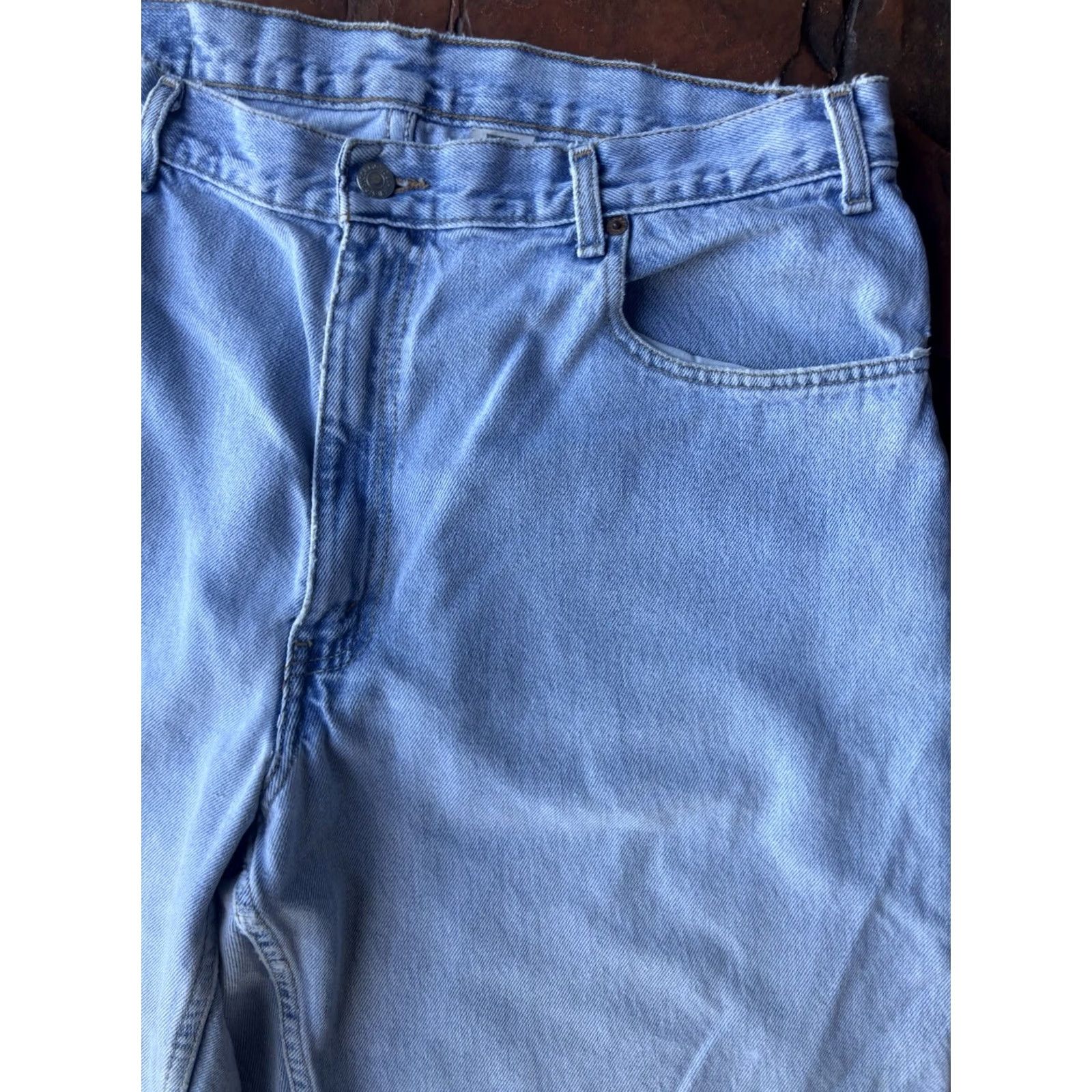 Levi's VINTAGE Levi's 560 Jeans Baggy Tapered Leg 38x30 Mens 90s Blue Denim Slim Straight Wide Leg Size US 38 / EU 54 - 5 Thumbnail