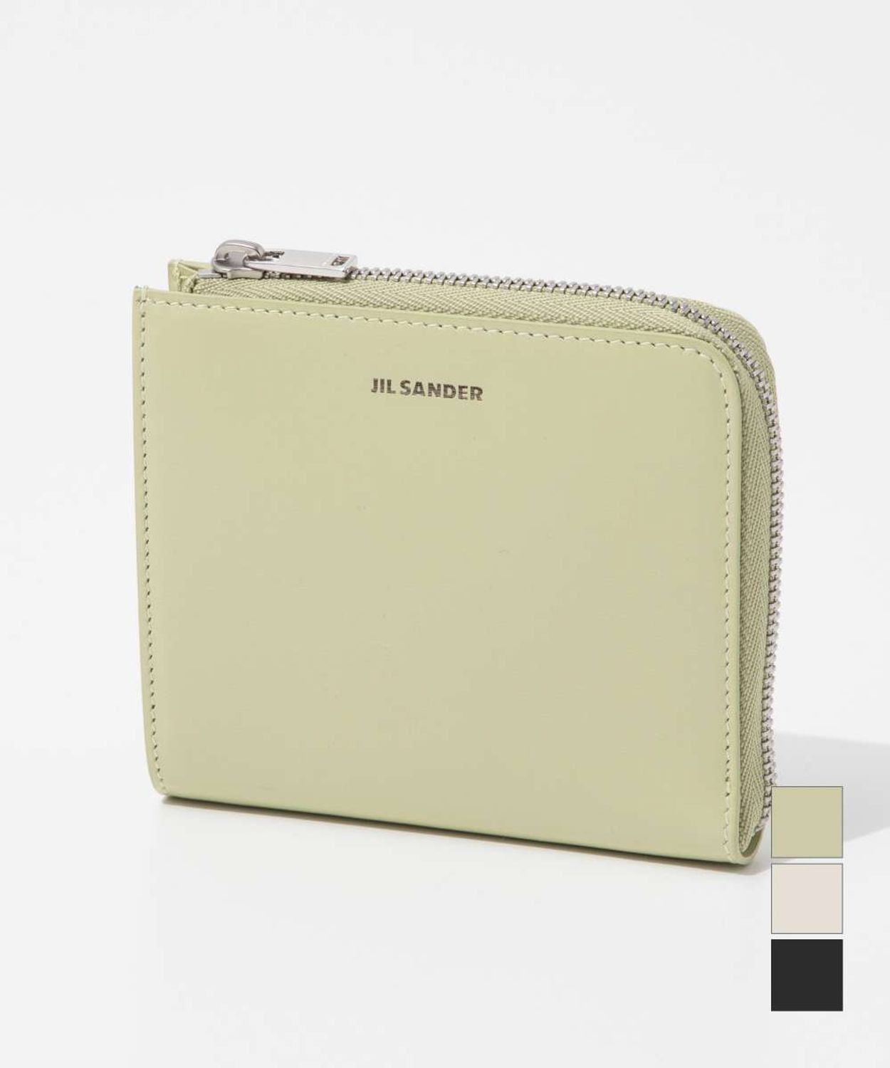 Jil Sander JIL SANDER pastel green leather zipped card wallet Size ONE SIZE - 1 Thumbnail