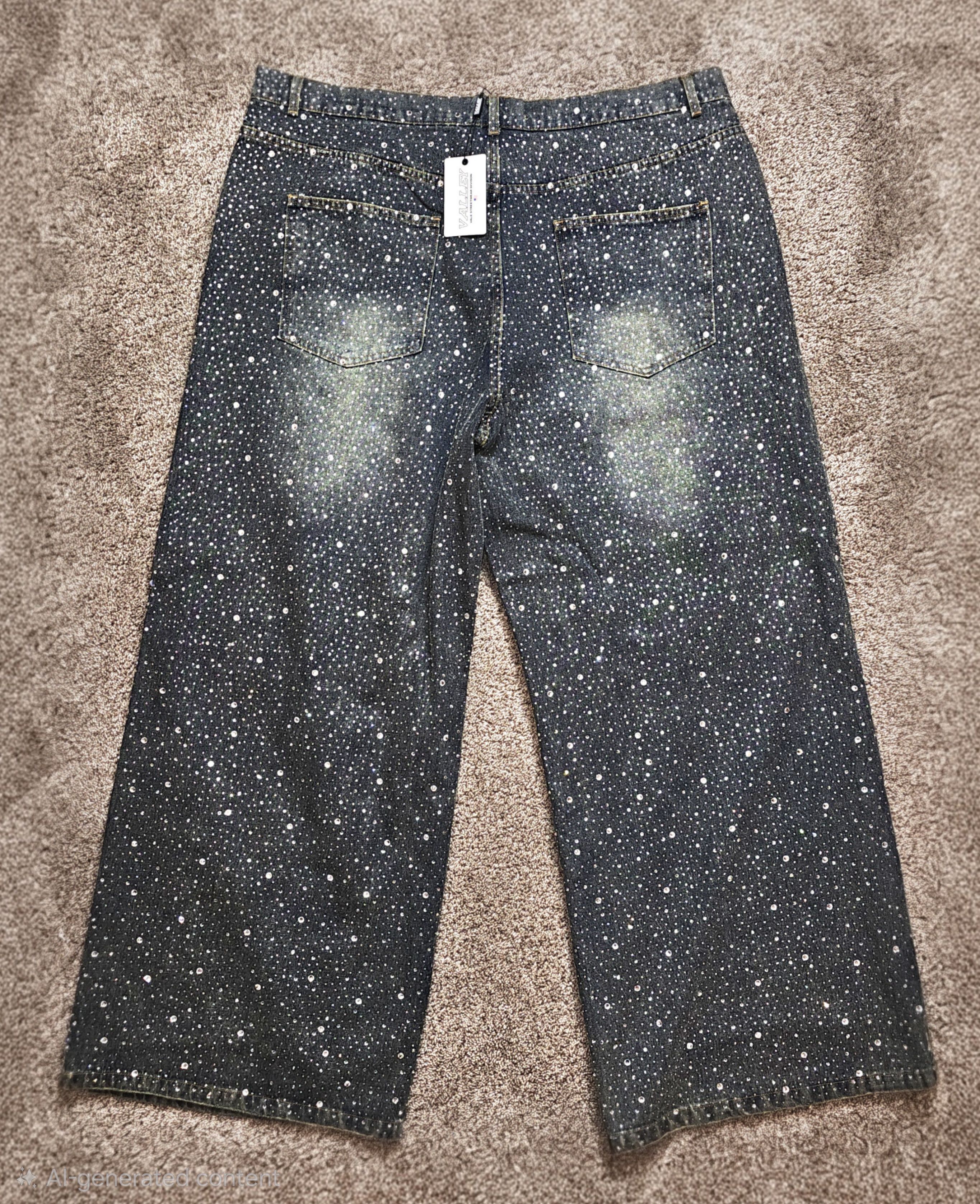 Vale Vale Forever Iced Out Denim 'Blue' Size US 38 / EU 54 - 2 Thumbnail