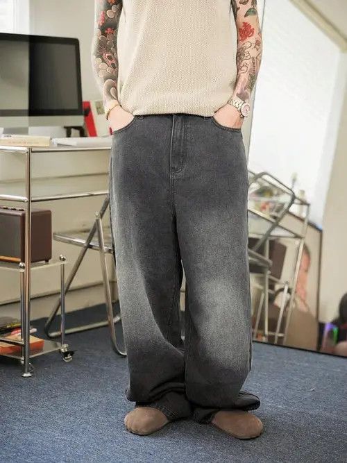 Jean × Vintage Vintage Washed Retro Baggy Y2k Denim Jeans Size US 32 / EU 48 - 4 Thumbnail