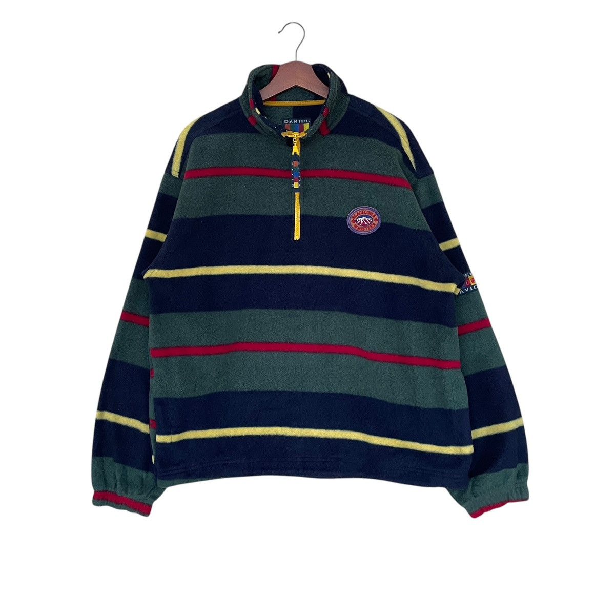 Japanese Brand × Vintage Vintage Brand Daniel David Half Zipper Sweatshirt 1990s Size US L / EU 52-54 / 3 - 1 Thumbnail
