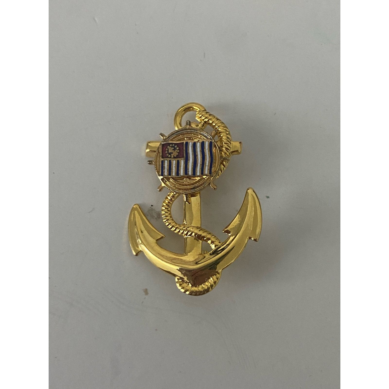 Generic Gold tone American navy anchor pin | Grailed