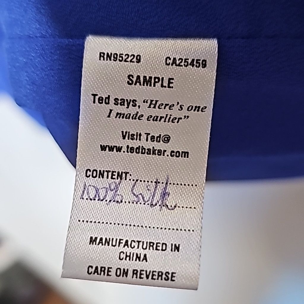 Ted Baker Ted Baker 100% silk blue 3/4 sleeve Sample none like dress 2 Size XS / US 0-2 / IT 36-38 - 8 Thumbnail