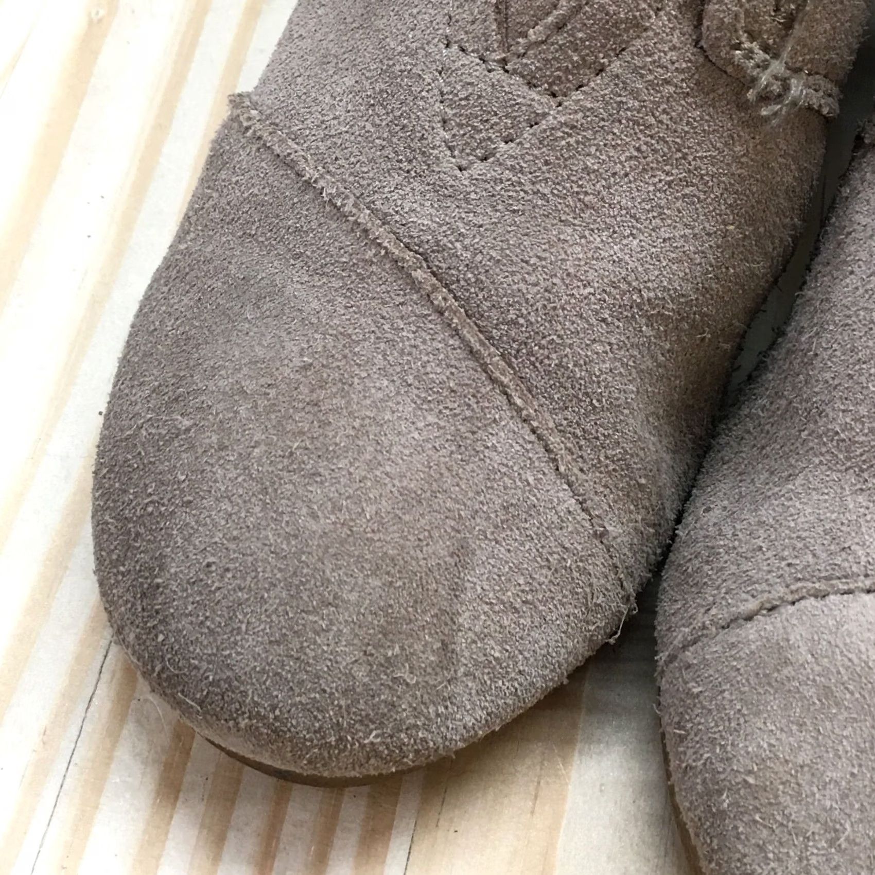 Toms TOMS Boots Womens 7 Casual Desert Wedge Ankle Bootie Brown Suede Leather Bootie Womens Wedge Fall Casual 2.75in Leather Brown Size US 7 / IT 37 - 5 Thumbnail