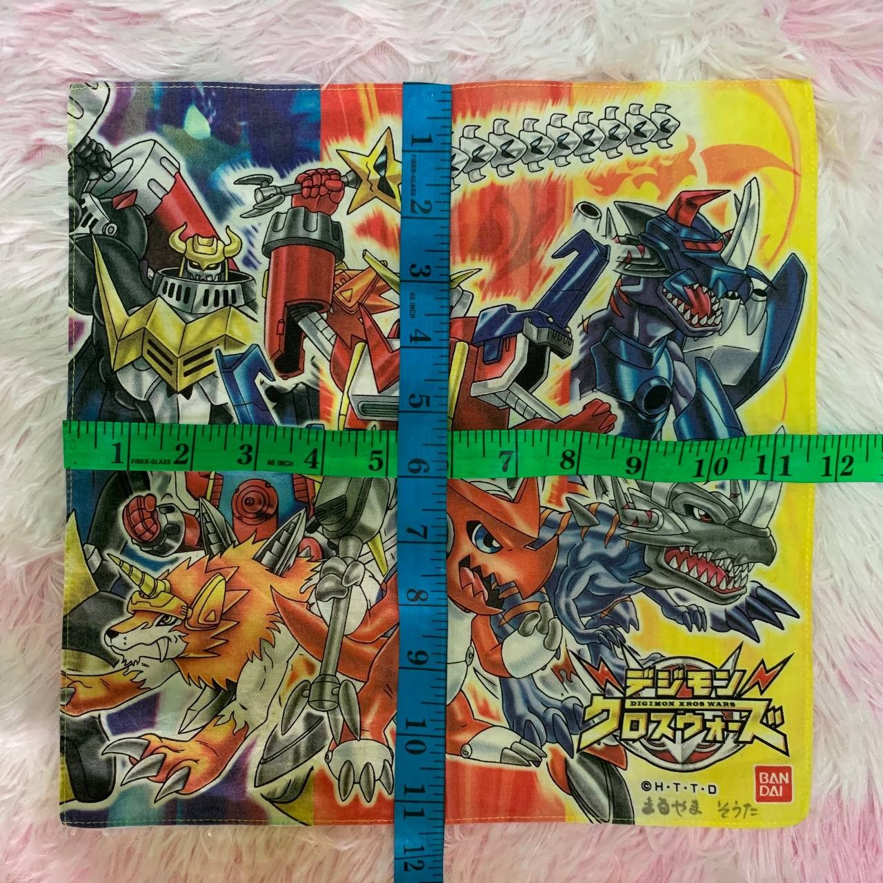 Anime × Japanese Brand Digimon Fusion Xros Wars Bandai Handkerchief Bandana Size ONE SIZE - 4 Thumbnail