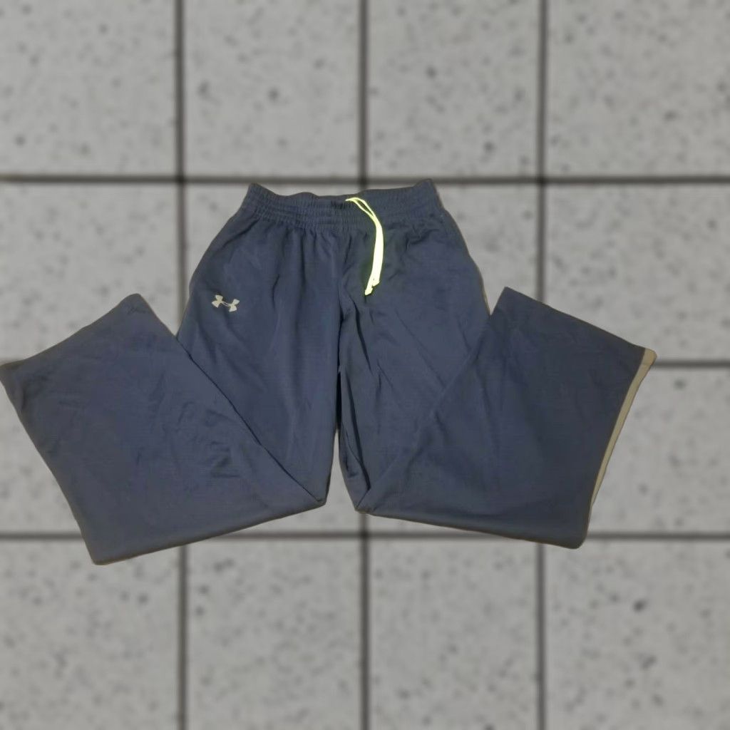 Under Armour Under Armour Mens Athletic Pants M Medium Navy Blue Sweatpants Regular Fit Activewear Gym Workout Size US 31 - 1 Thumbnail