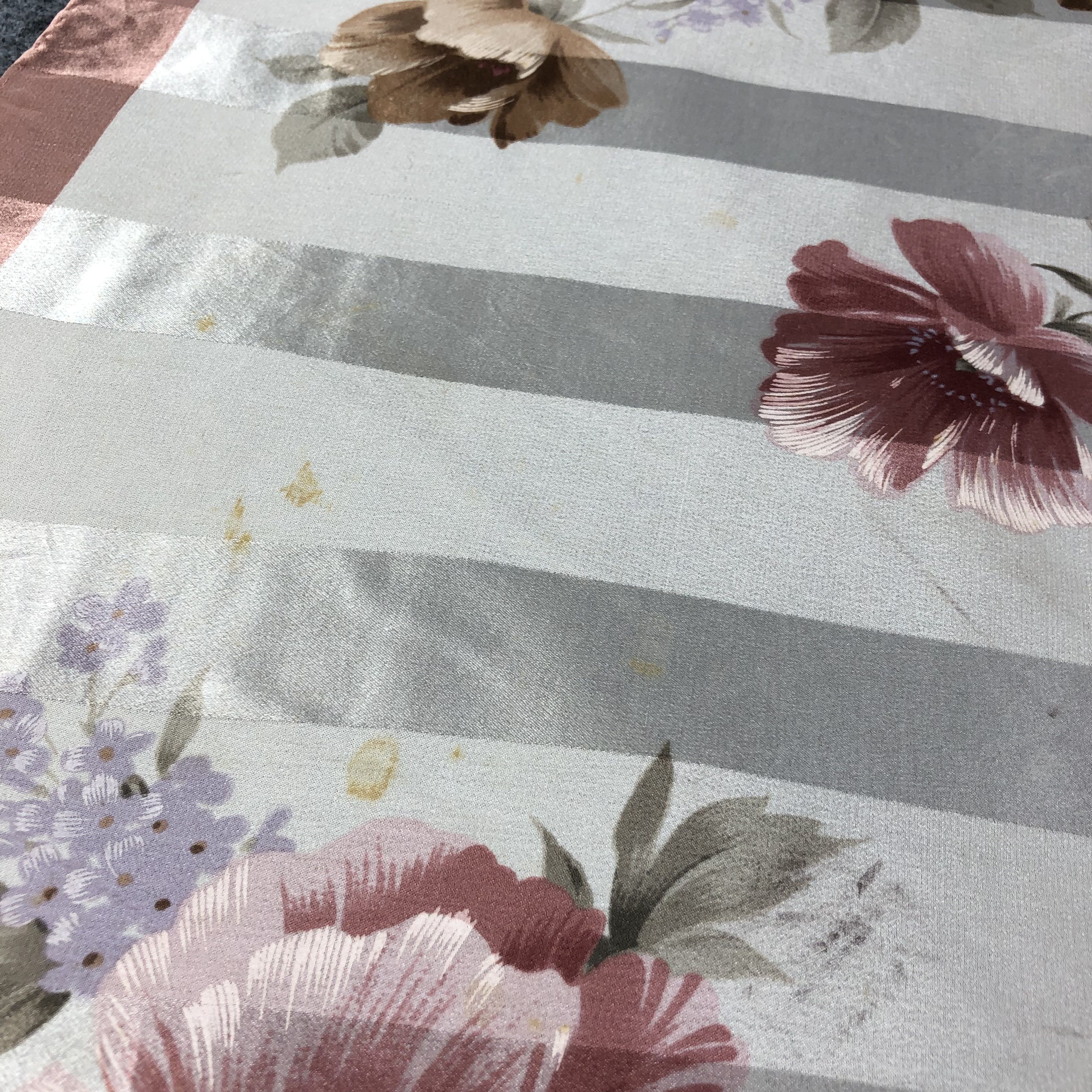 Mila Schon Mila Schon Floral Hand Rolled Silk Scarf M675 Size ONE SIZE - 9 Thumbnail