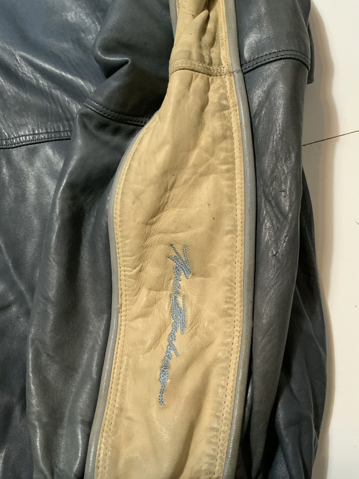 Marc Buchanan Vintage 90s Marc Buchanan Racer Motorcycle Leather Jacket Size US XL / EU 56 / 4 - 6 Thumbnail