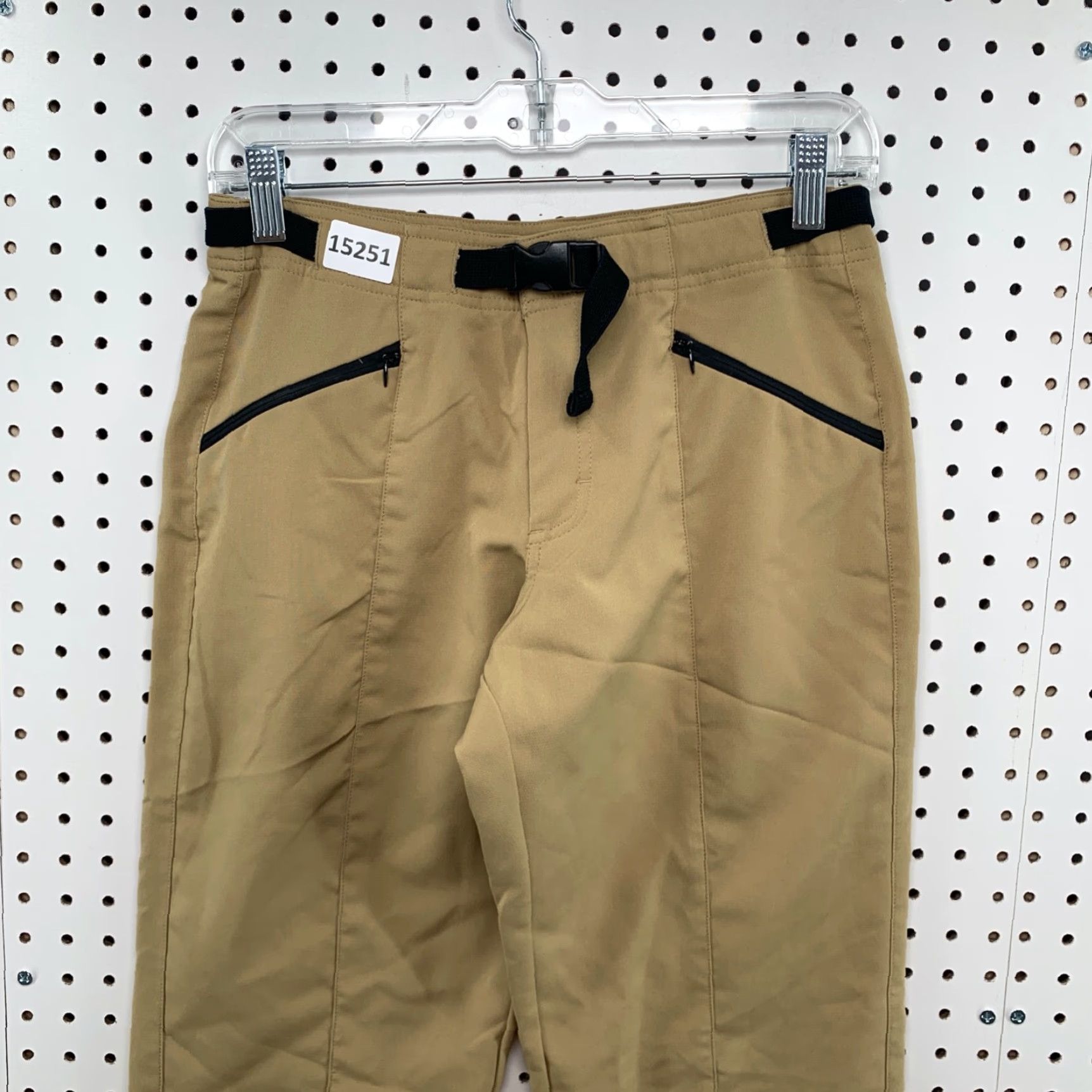 Vintage Alpine Design Hiking Pants Women's Size Small Tan Khaki Belted Outdoor Mountain Size 28" / US 6 / IT 42 - 3 Thumbnail