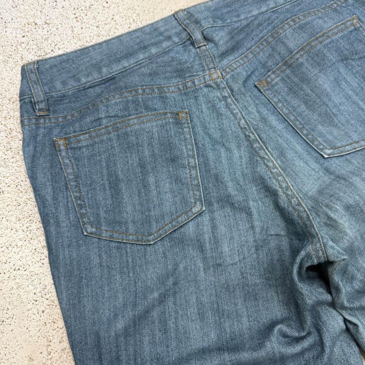 Burberry Flare Burberry Nova Check Line Whisker Denim Pants Size 27" / US 4 / IT 40 - 13 Thumbnail