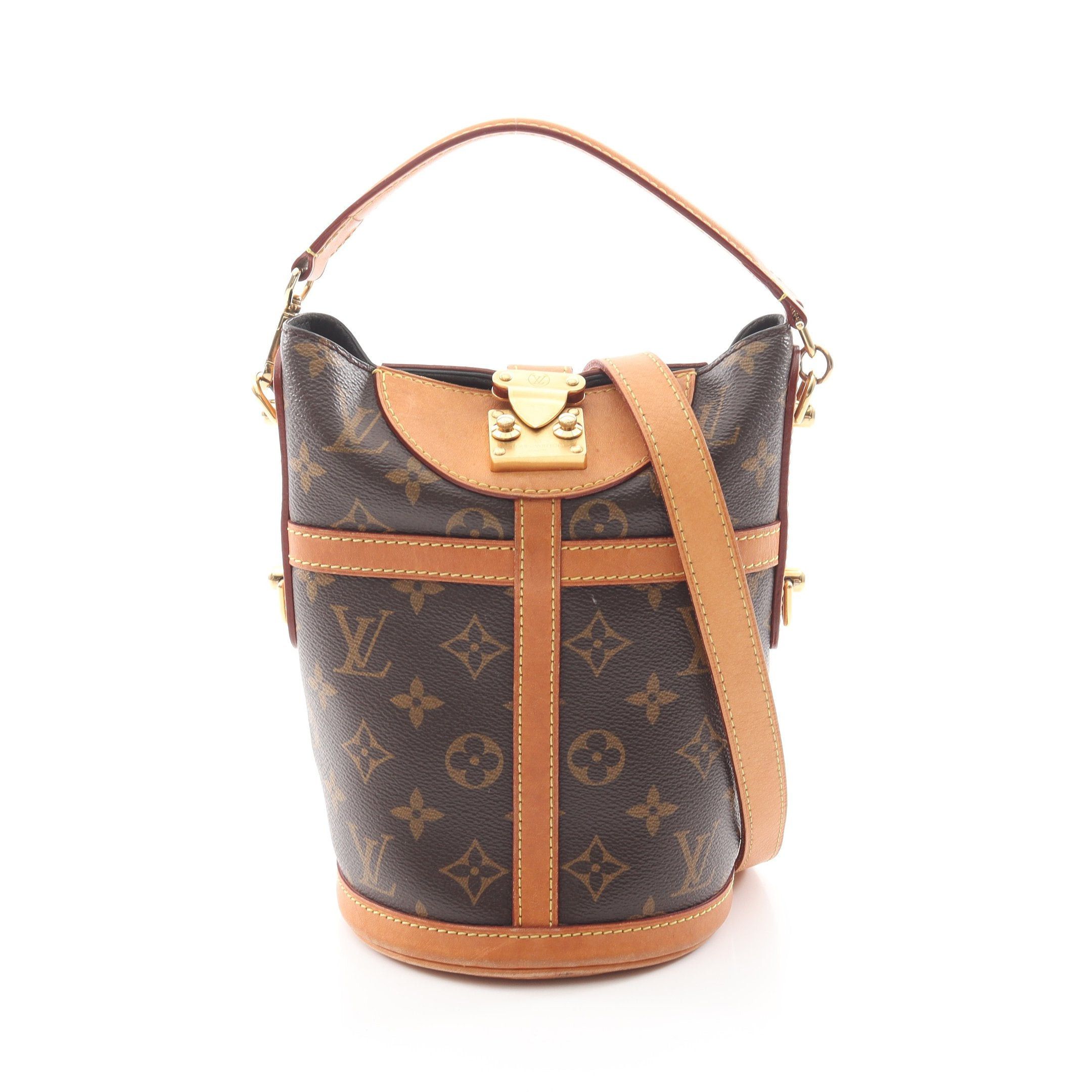Louis Vuitton Louis Vuitton Duffel Bag Monogram Handbag Leather Brown Size ONE SIZE - 1 Thumbnail