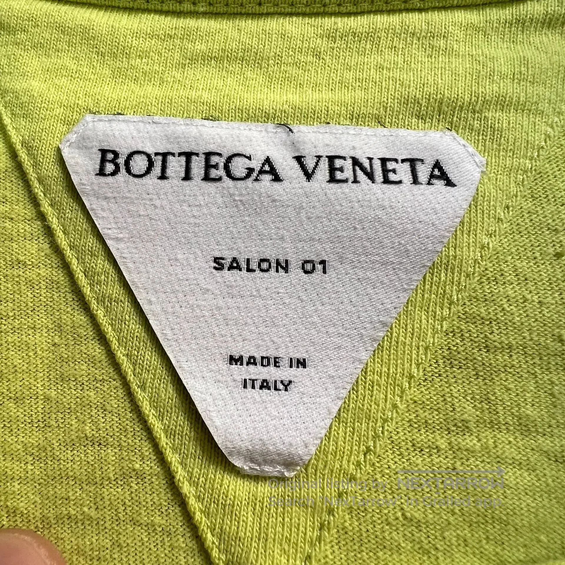 Bottega Veneta Bottega Veneta Green Embroidered Logo T-shirt. Size US S / EU 44-46 / 1 - 5 Thumbnail