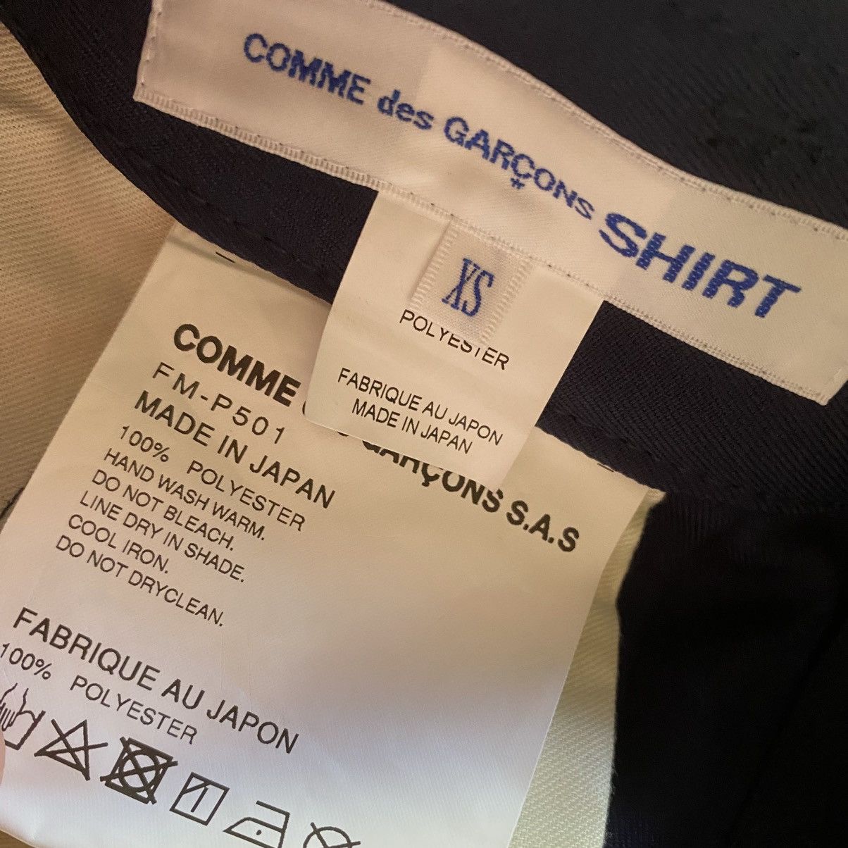 Comme des Garcons × Comme des Garcons SHIRT NWT S/S24 Hand Print Color Splash Crop Pants Size US 30 / EU 46 - 8 Thumbnail