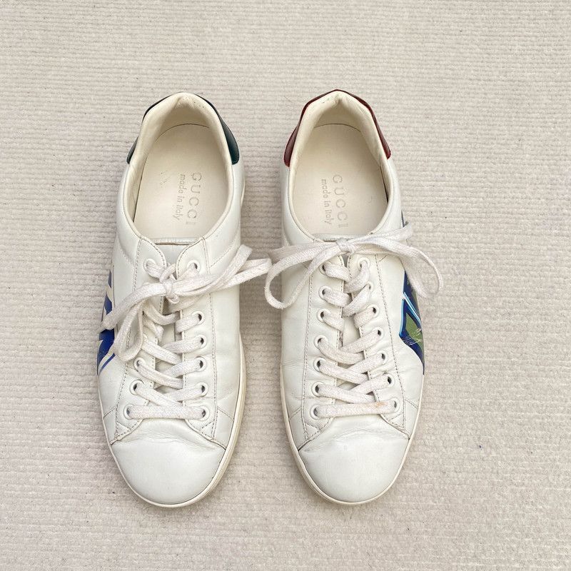 Gucci Gucci Ace Loved White Sneakers -2508 Size US 7.5 / EU 40-41 - 2 Thumbnail