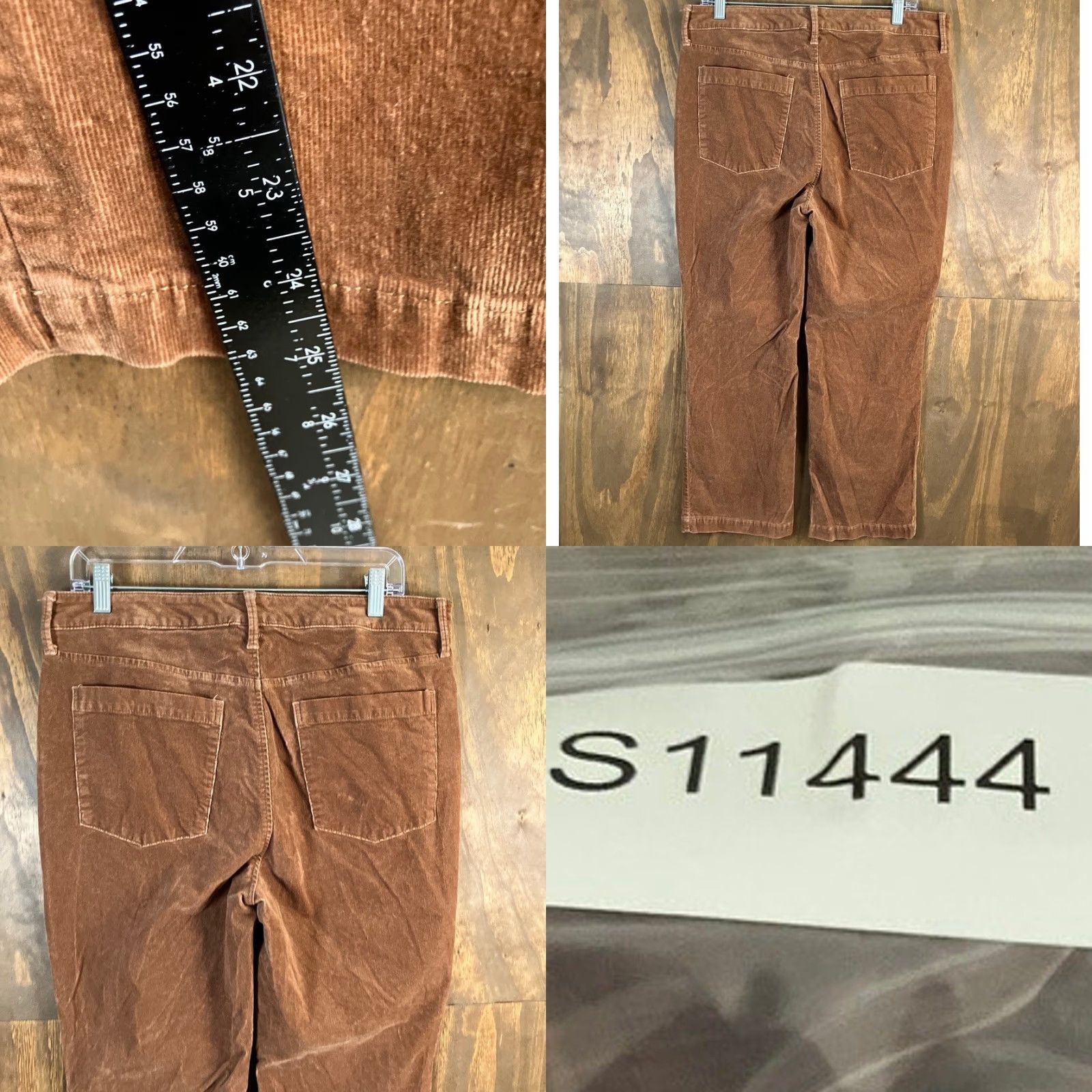 Talbots Talbots Womens Pants Brown Corduroy High Rise Straight Stretch 12 Pants Womens Brown Corduroy High Rise Straight Stretch 12 Size 34" / US 12 / IT 48 - 8 Thumbnail