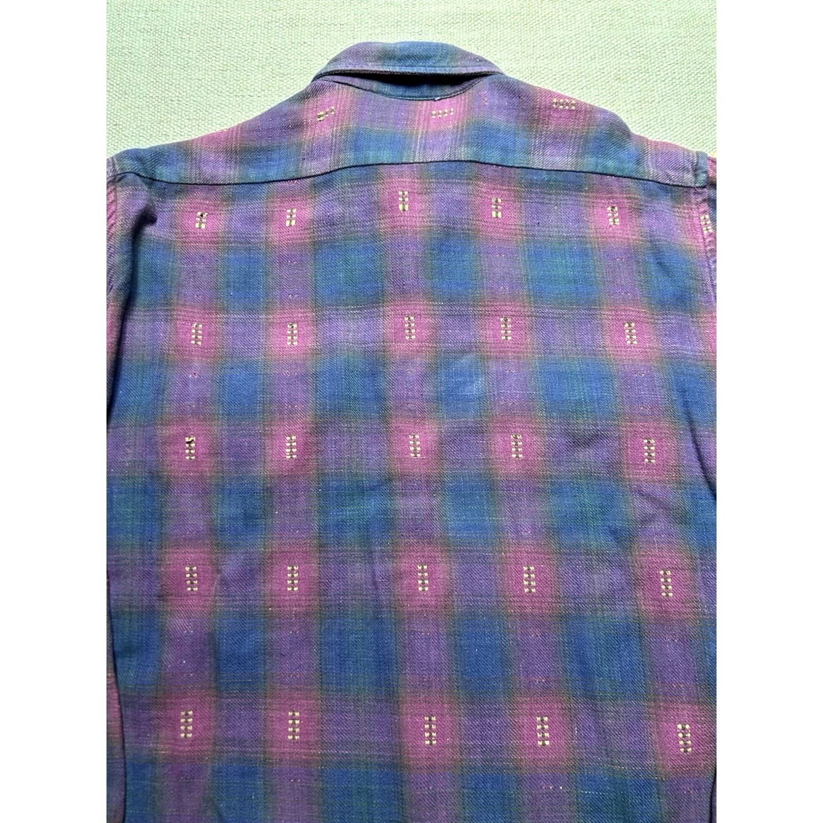 Van Heusen VINTAGE Van Heusen shirt Flannel Plaid Cotton Shadow Men’s Large Size US L / EU 52-54 / 3 - 7 Thumbnail