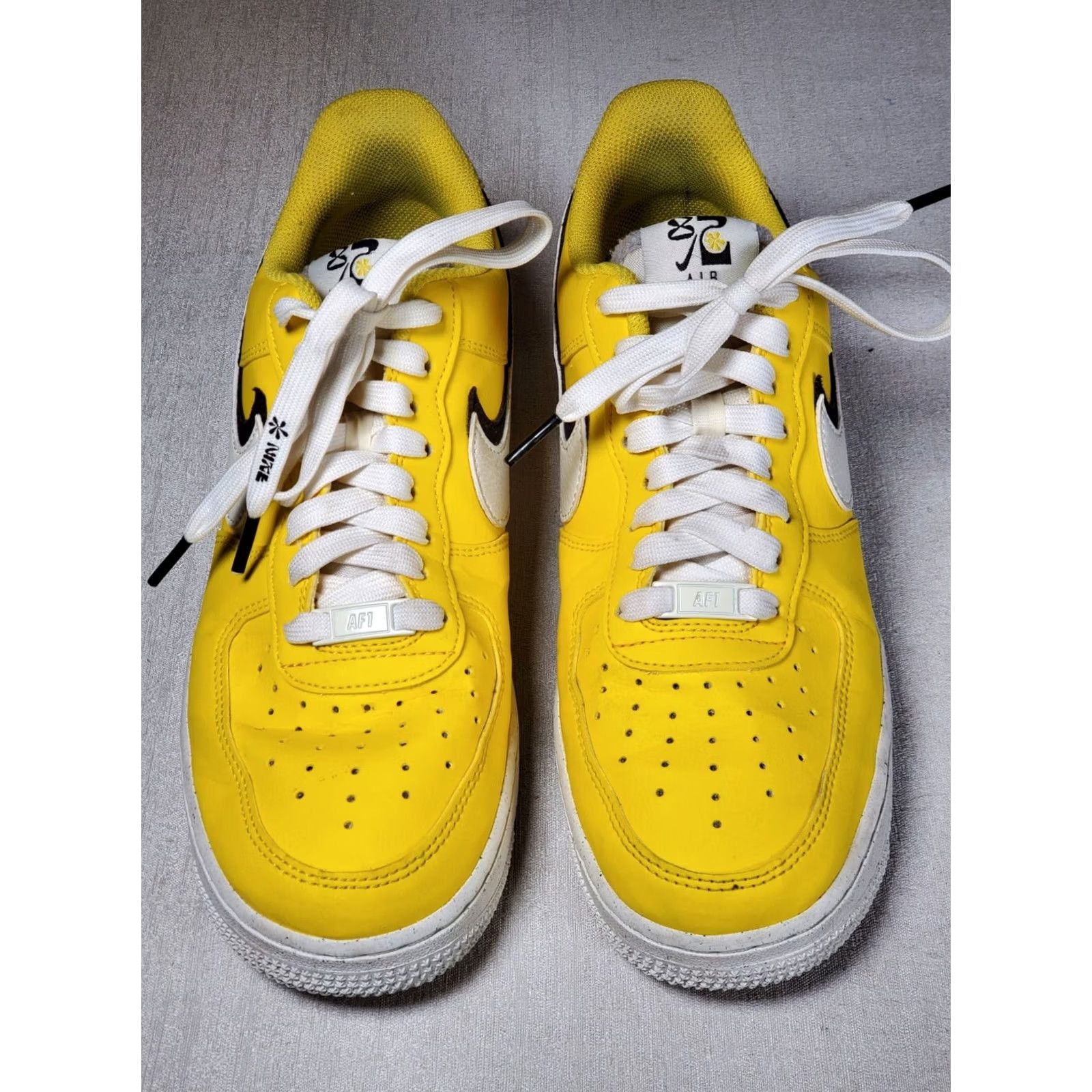 Nike Nike Air Force 1 '07 LV8 Sneakers D09786-700 Tour Yellow / Sail-Black Men US 8 Size US 8 / EU 41 - 6 Thumbnail