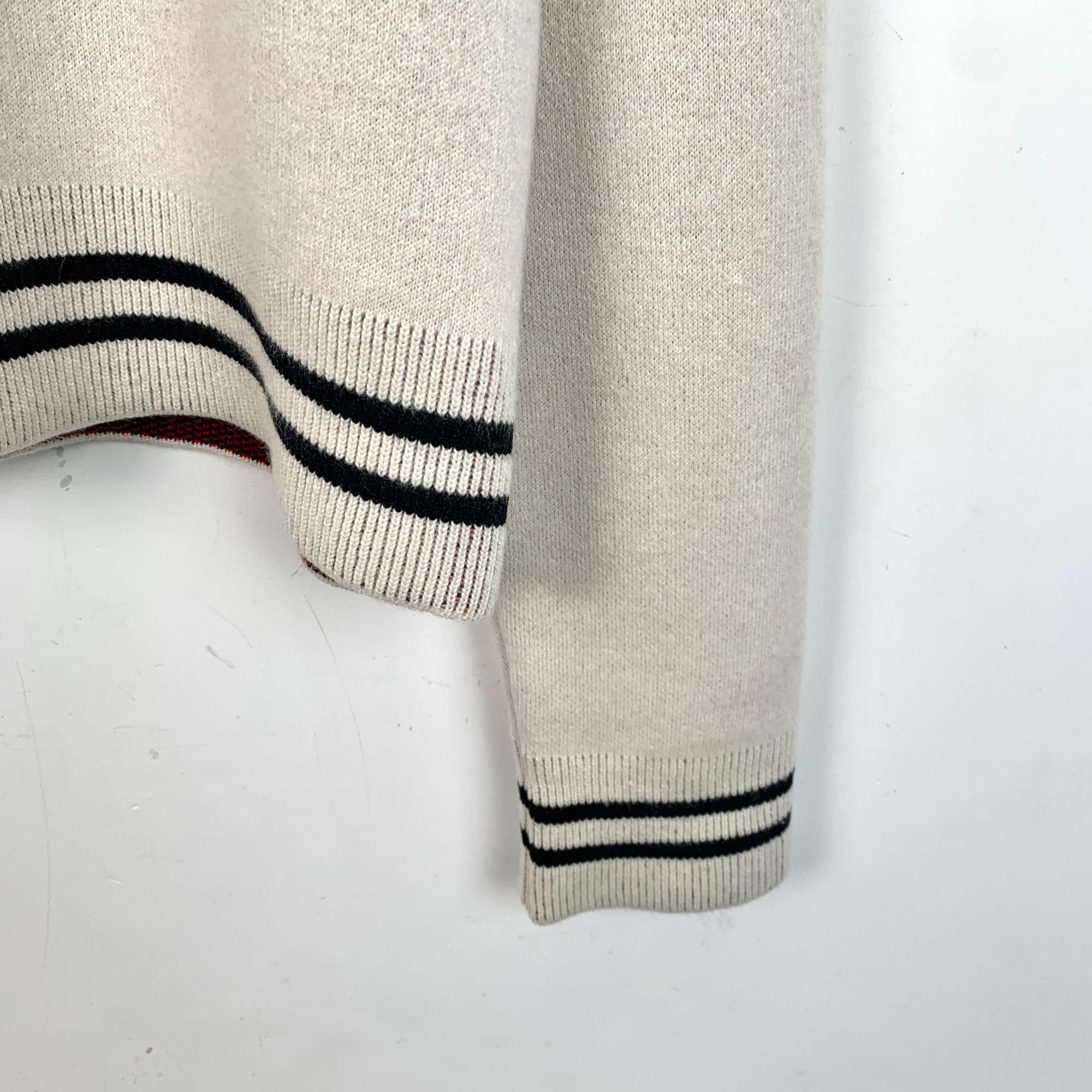 Dior Christian Dior Beige J❤️ Dior Round-Neck Cashmere Sweater Si Size M / US 6-8 / IT 42-44 - 5 Thumbnail