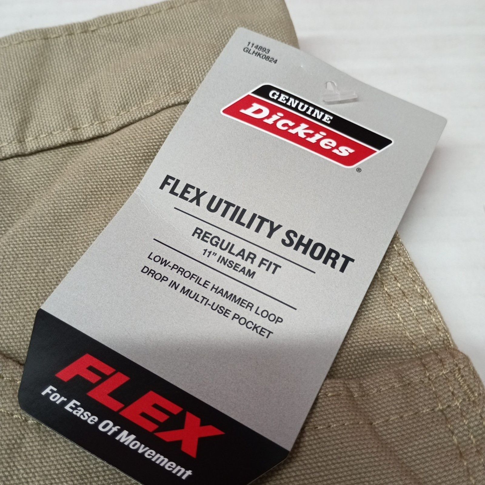 Dickies Dickies Men's Size 30 Regular 11” Ins Beige Work Shorts Flex Size US 30 / EU 46 - 2 Thumbnail
