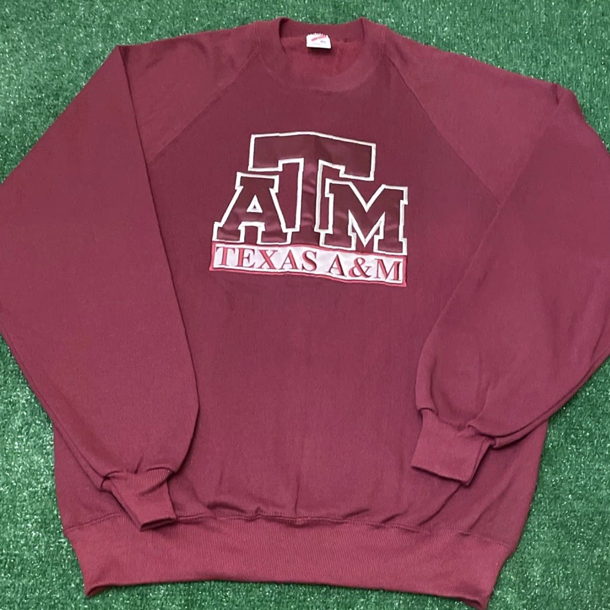 Vintage VINTAGE 90s Texas A&M ATM University Crewneck Sweater Mens XL Maroon Sweatshirt Pullover Made USA Size US XL / EU 56 / 4 - 3 Thumbnail