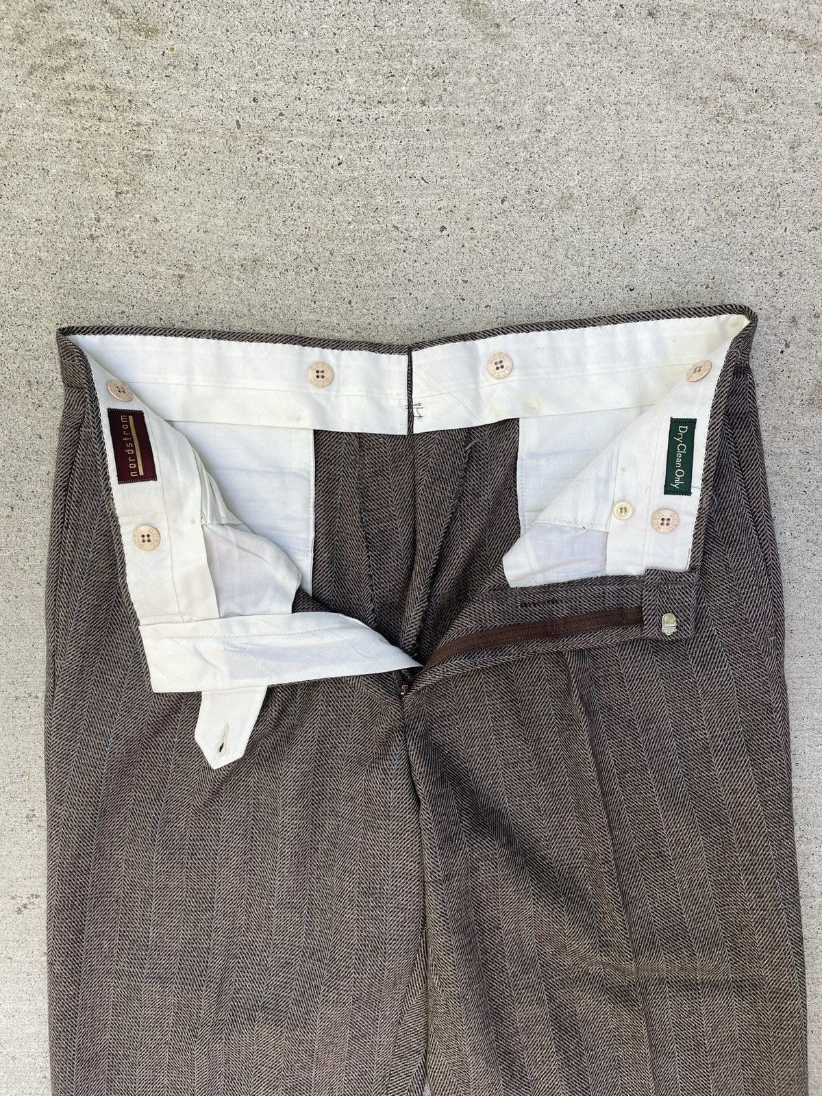Nordstrom × Vintage Vintage Nordstrom Pleated Tweed Slacks Size US 36 / EU 52 - 4 Thumbnail