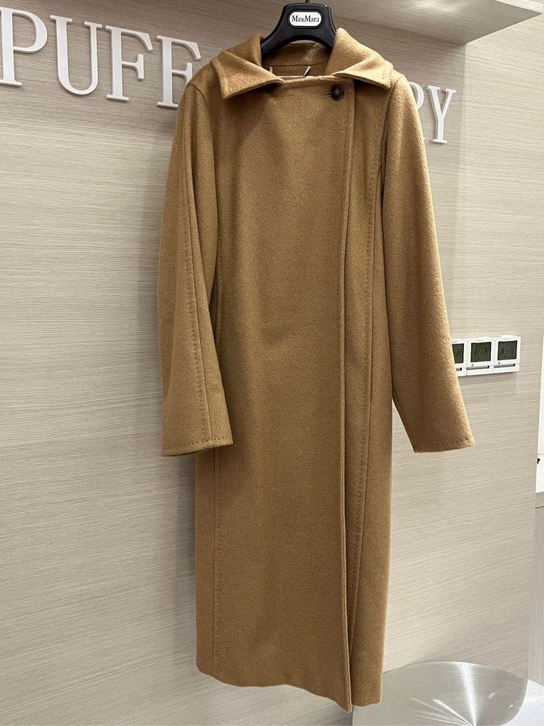 Max Mara Max Mara Camel hair classic long lace-up coat Size S / US 4 / IT 40 - 2 Thumbnail