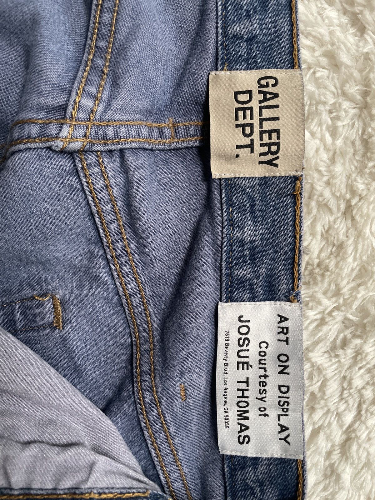 Gallery Dept. Gallery Dept. 1/1 Custom Distresse Violet G-Patch Denim Size US 33 - 4 Thumbnail