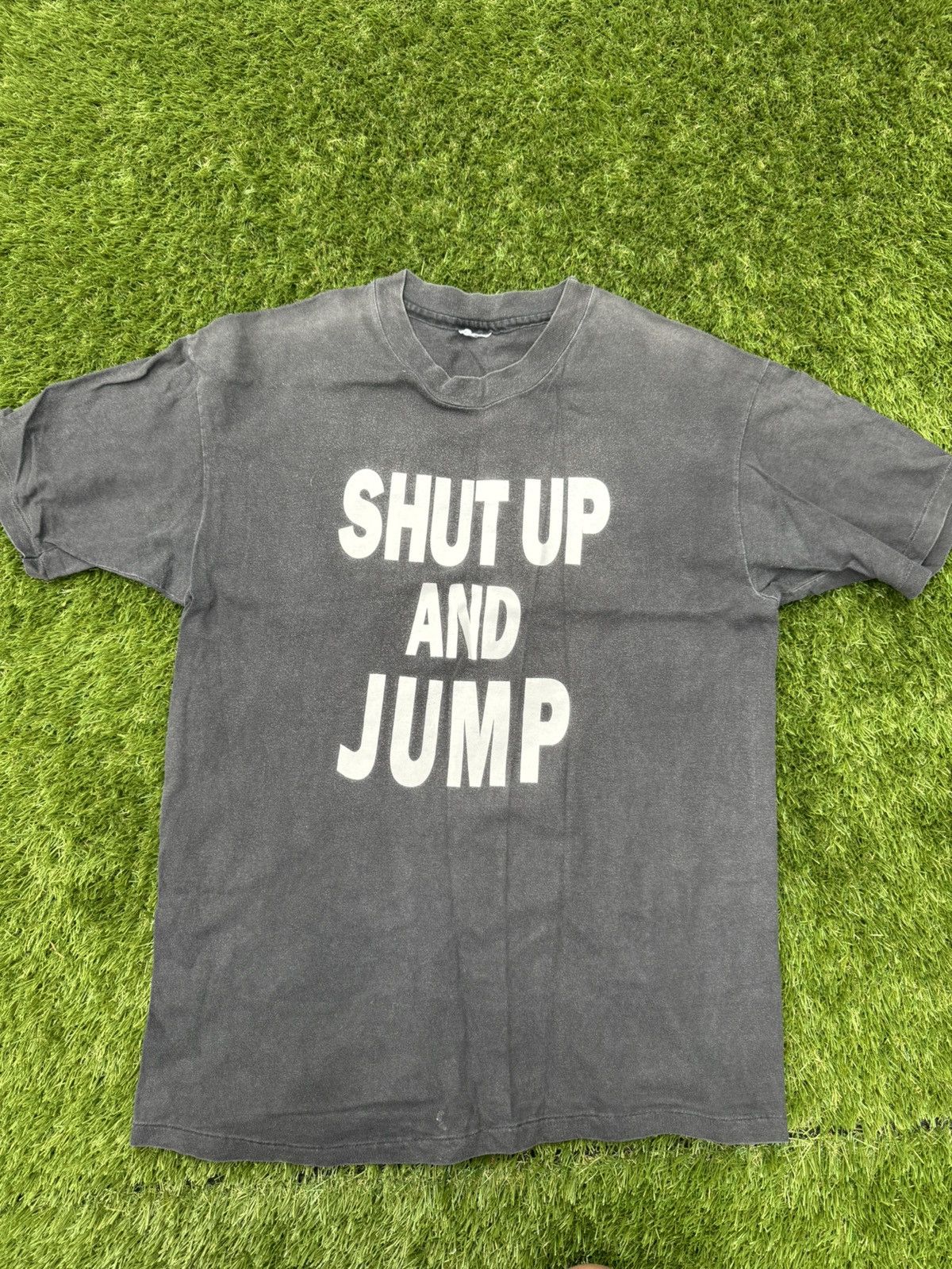 Vintage VINTAGE Bungee “Shut up and Jump” T-Shirt - Used Size US M / EU 48-50 / 2 - 1 Thumbnail