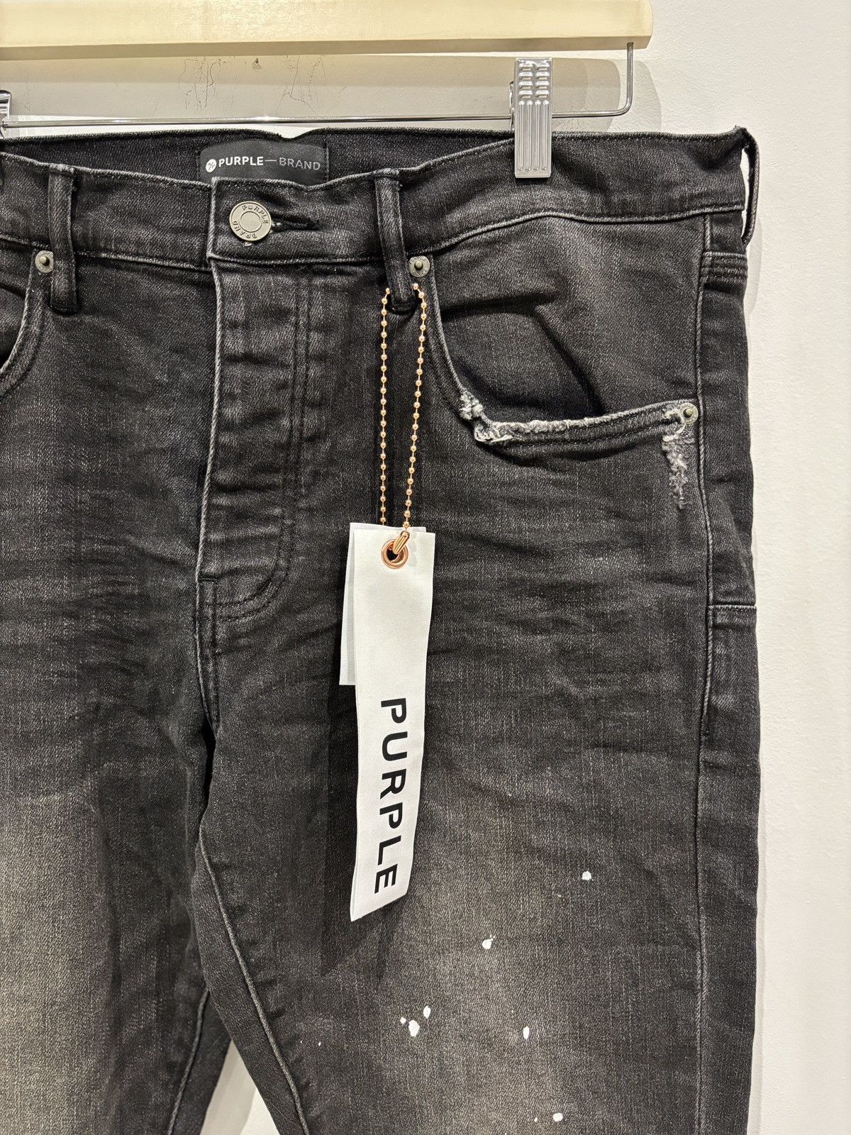 Purple Brand Purple Brand Overspray Jeans Black Size: 34 Size US 34 / EU 50 - 2 Thumbnail