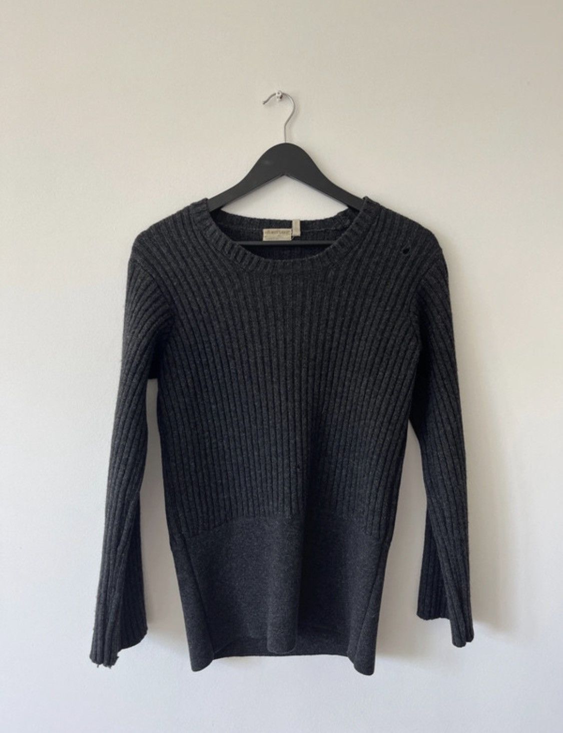Helmut Lang Helmut Lang 1998 grey knit jumper Size US M / EU 48-50 / 2 - 1 Thumbnail