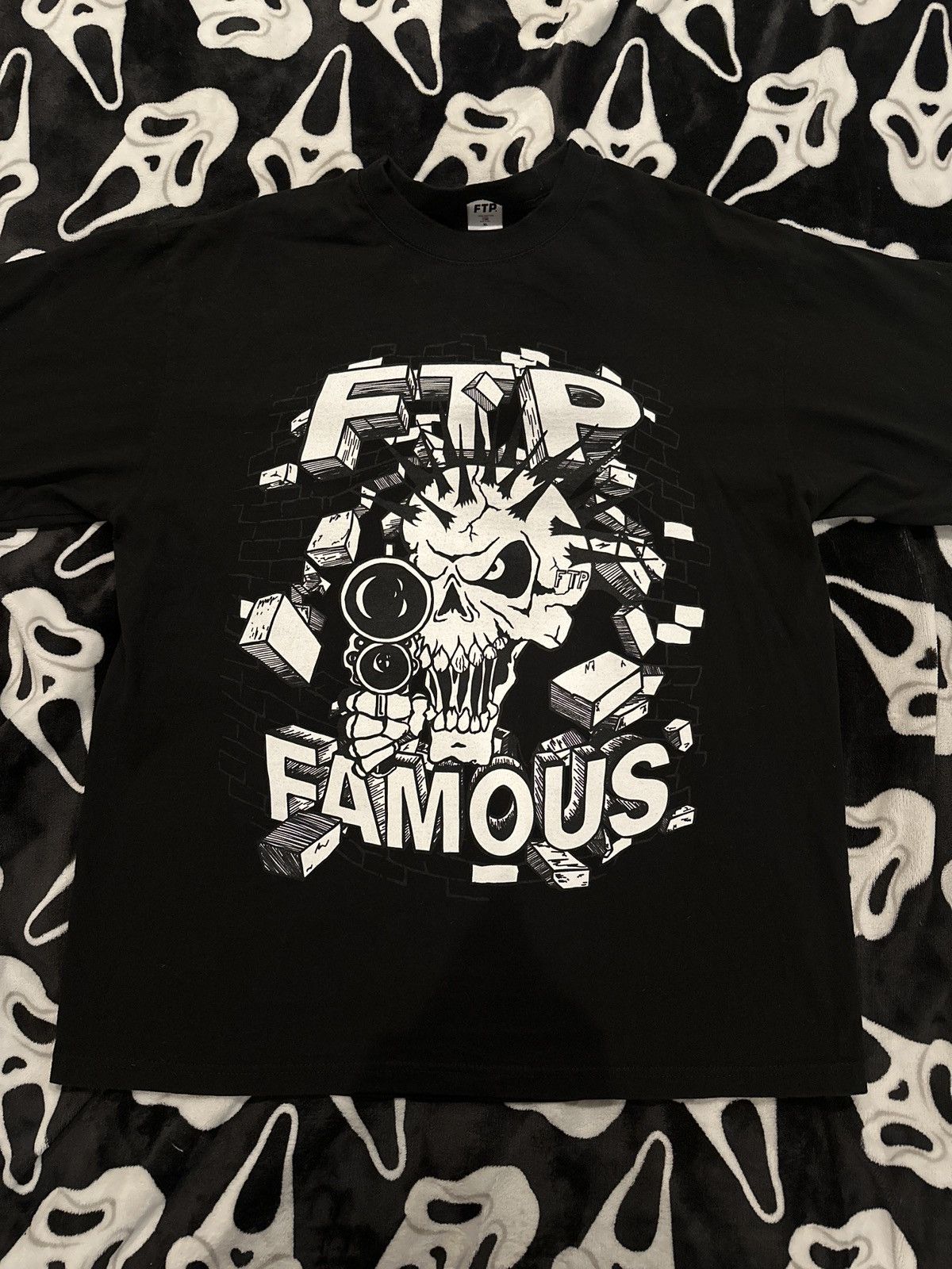 Fuck The Population FTP X Famous Skull Tee Size US XL / EU 56 / 4 - 1 Thumbnail