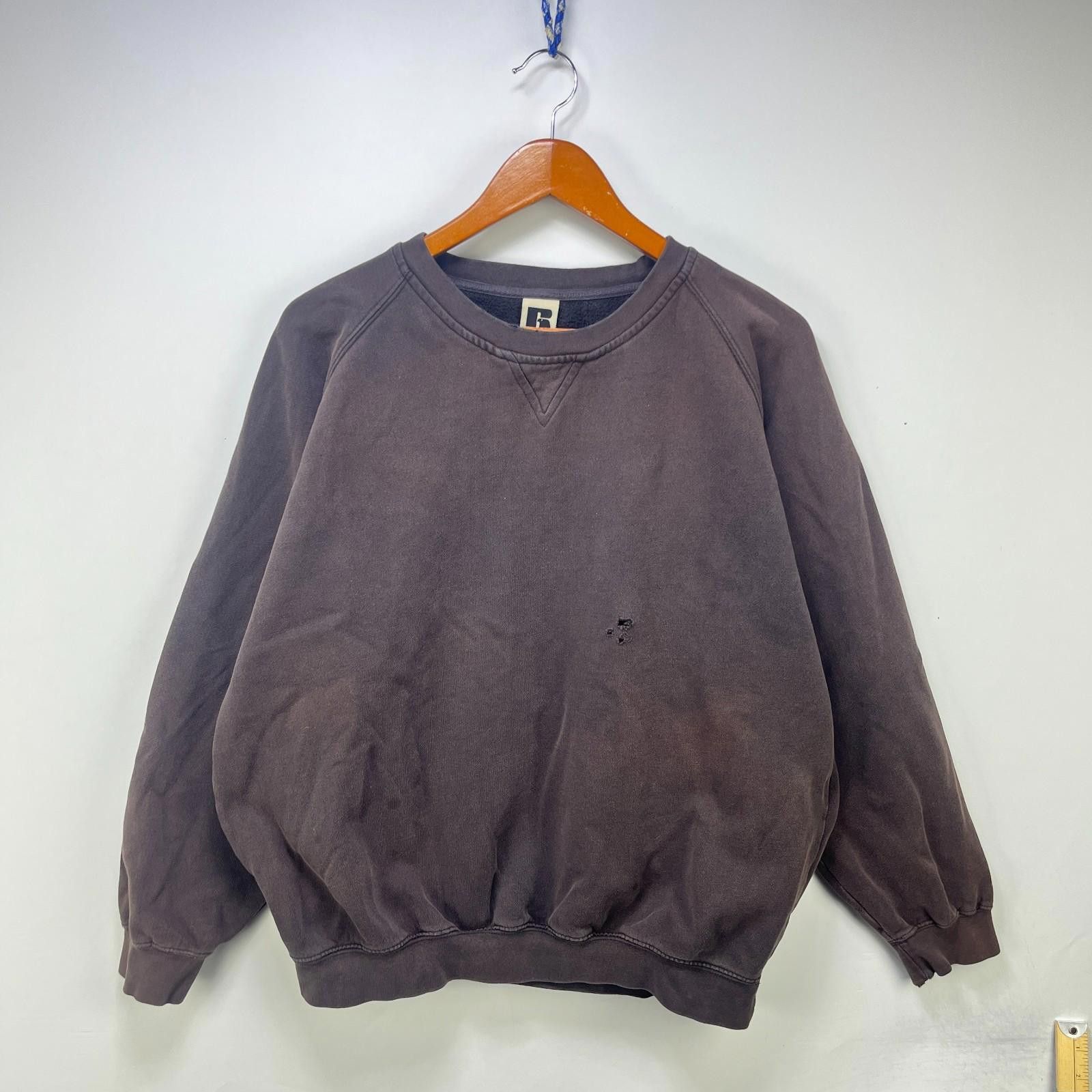 Russell Athletic Vintage Russell Athletic Blank Sweatshirt Sun Faded L Size US L / EU 52-54 / 3 - 1 Thumbnail