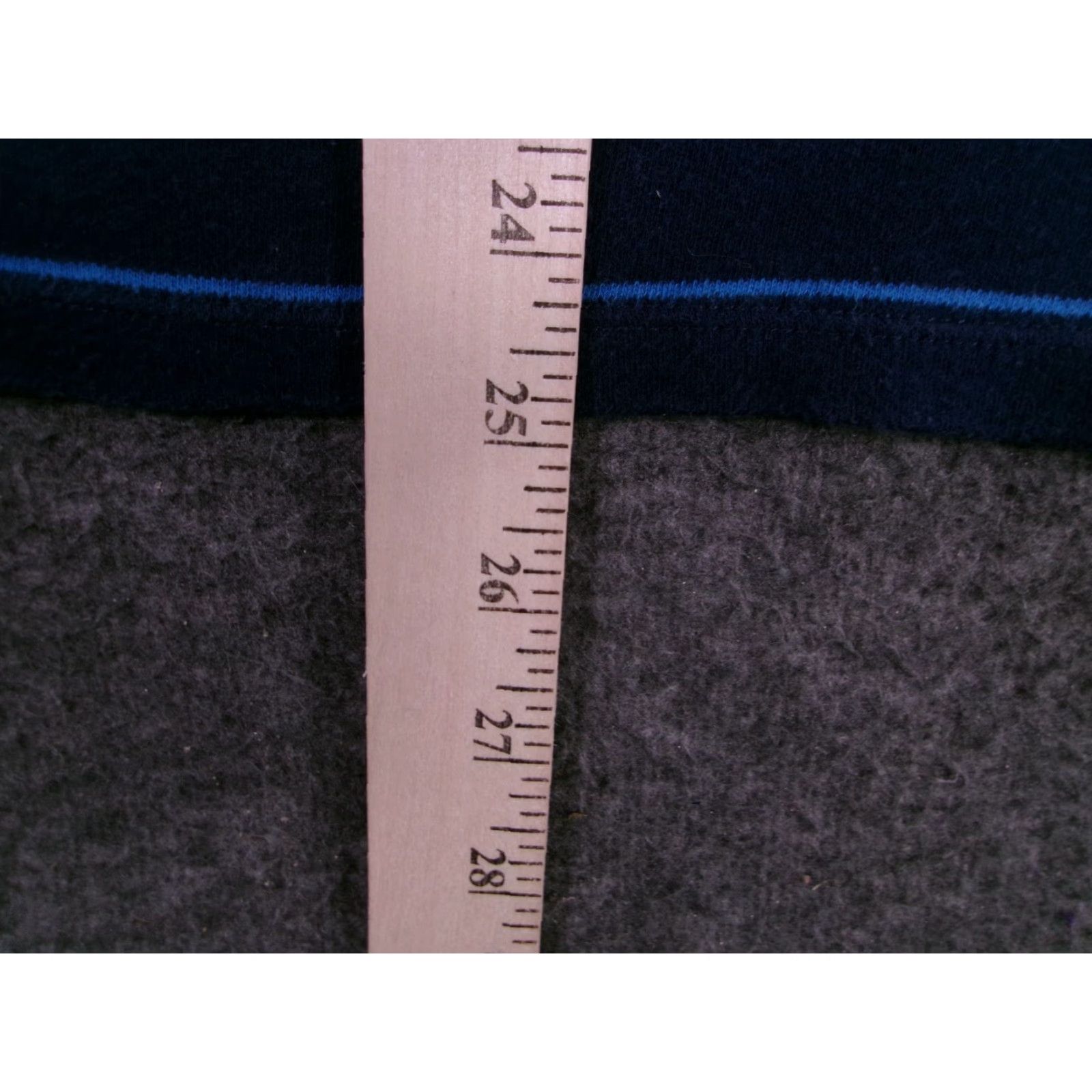Isaac Mizrahi ISAAC MIZRAHI V-NECK STRIPED BLOUSE Women Medium Blue Casual 3/4 Sleeve Embroidered Basic Size M / US 6-8 / IT 42-44 - 6 Thumbnail